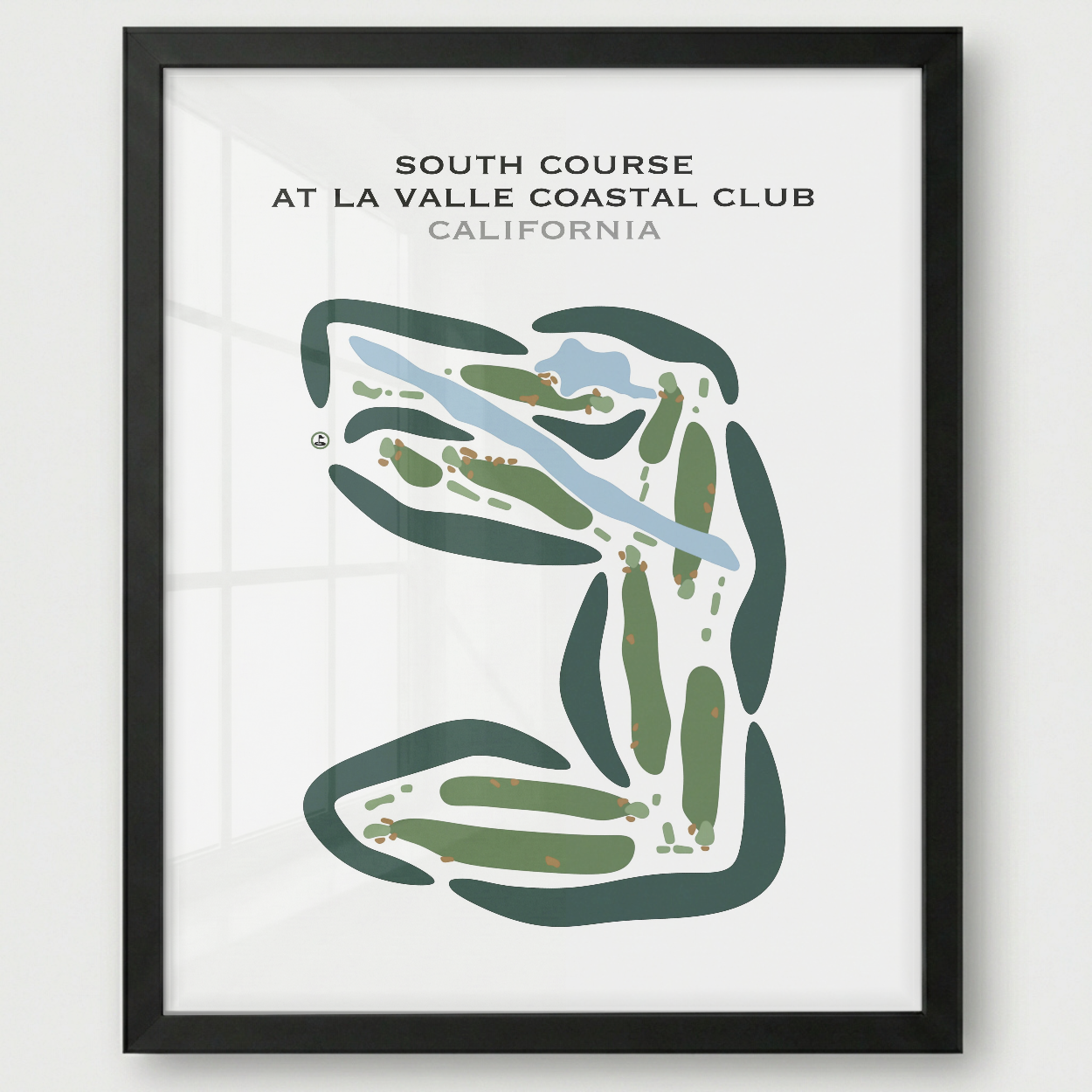 South Course at LaValle Coastal Club, California - Printed Golf Courses