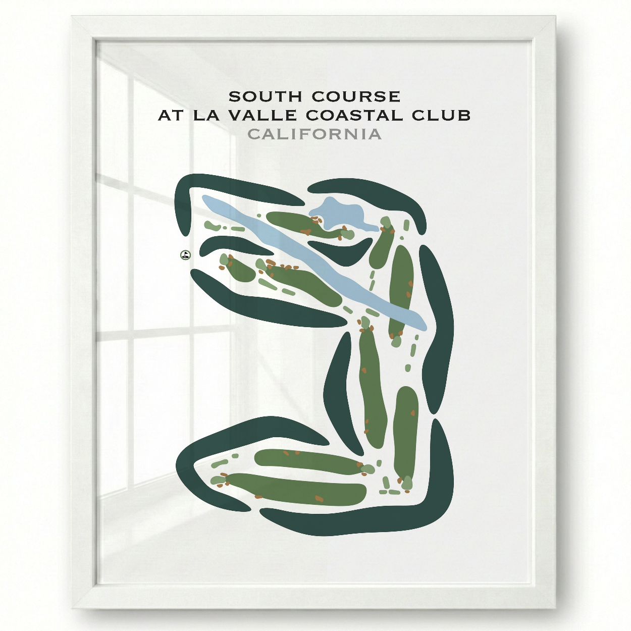 South Course at La Valle Coastal Club, California - Printed Golf Courses