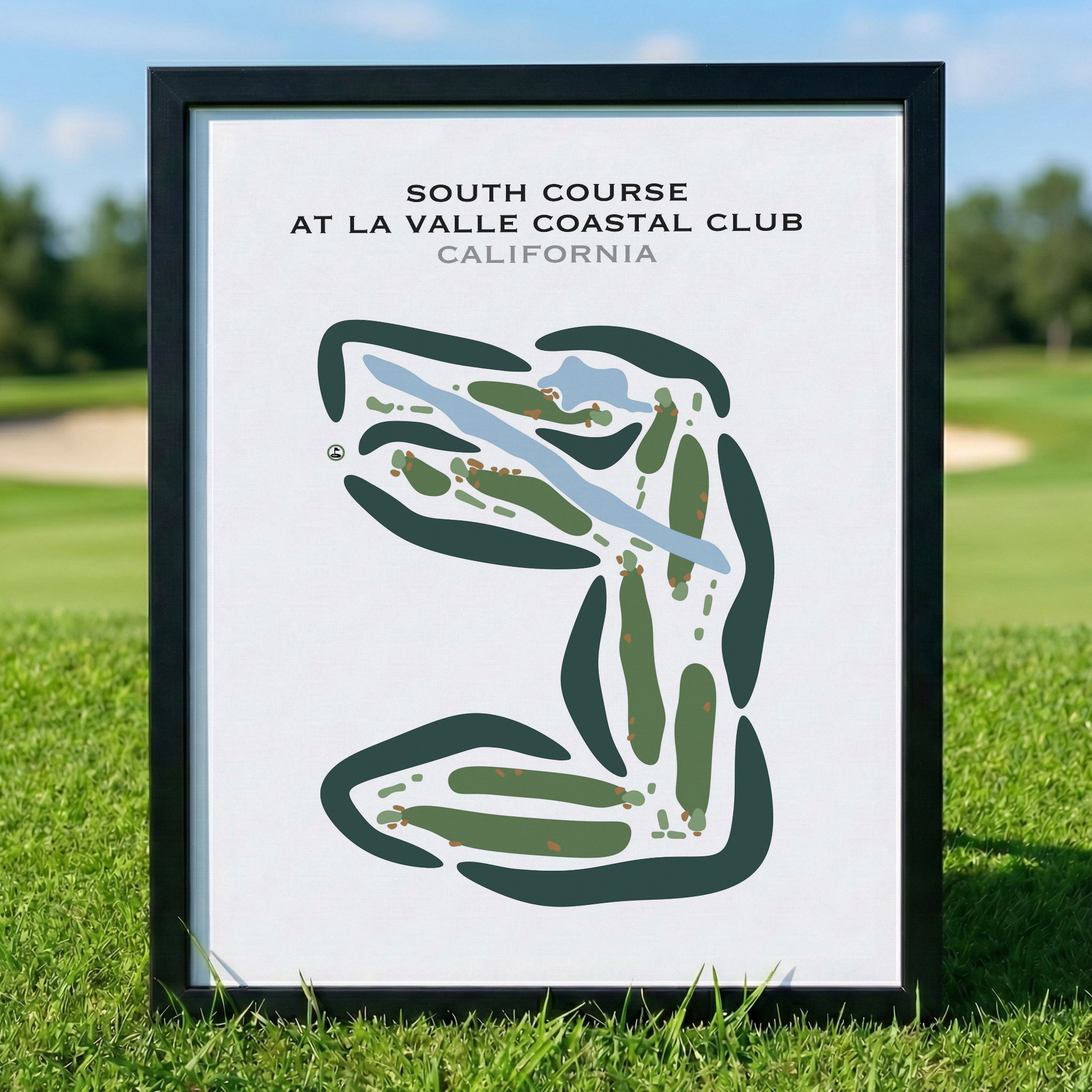 South Course at LaValle Coastal Club, California - Printed Golf Courses