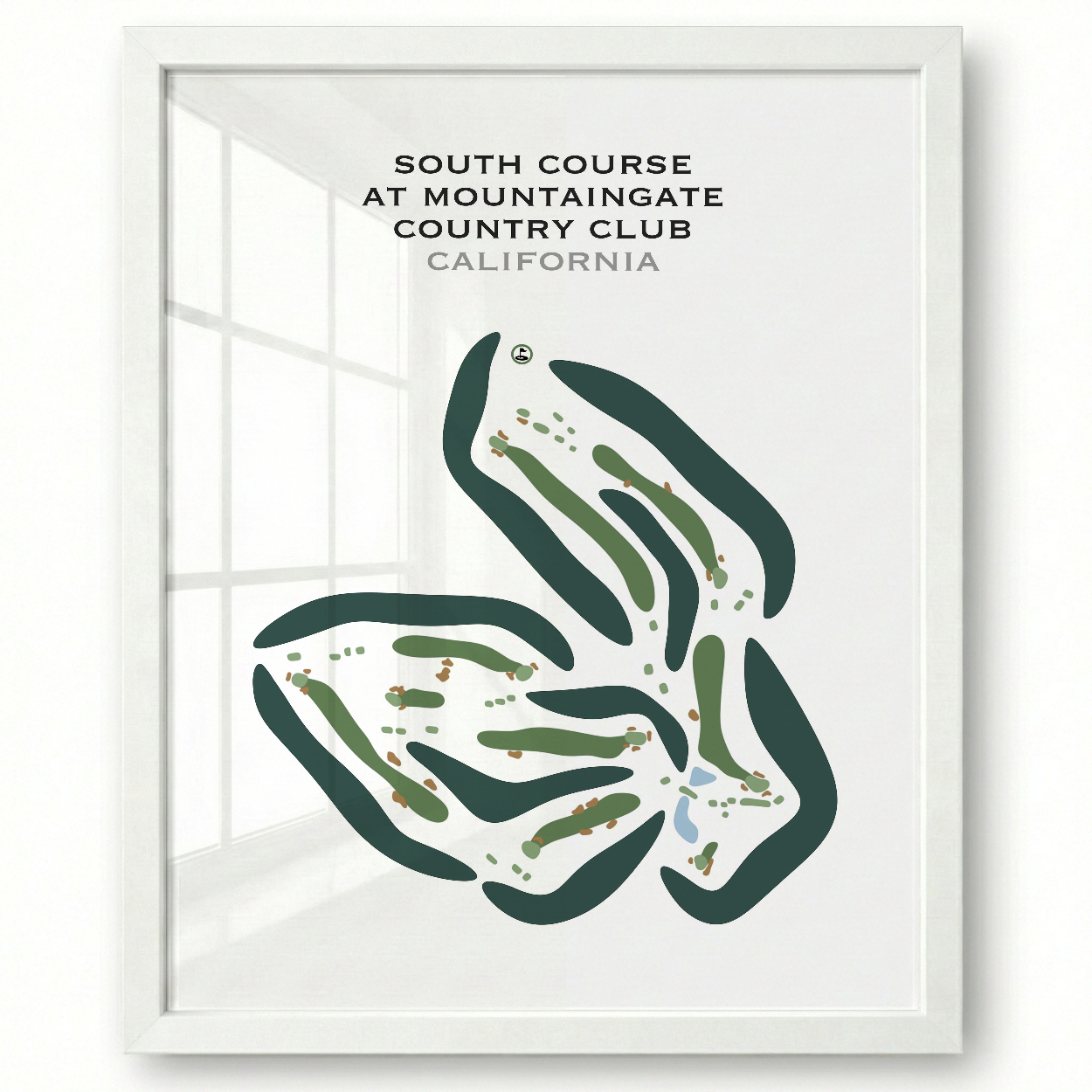 South Course at Mountain Gate Country Club, California - Printed Golf Courses