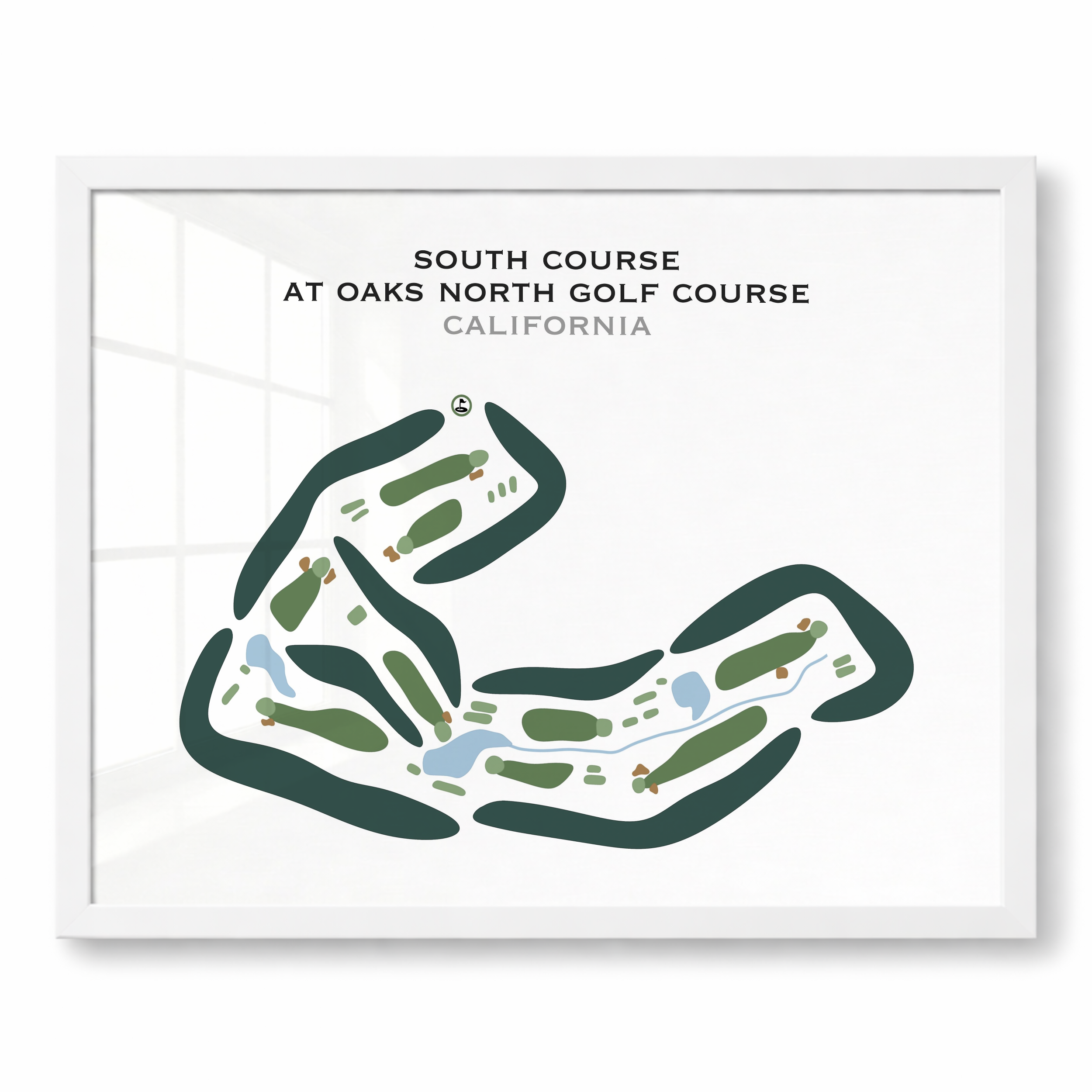 South Course at Oaks North Golf Course, California - Printed Golf Courses