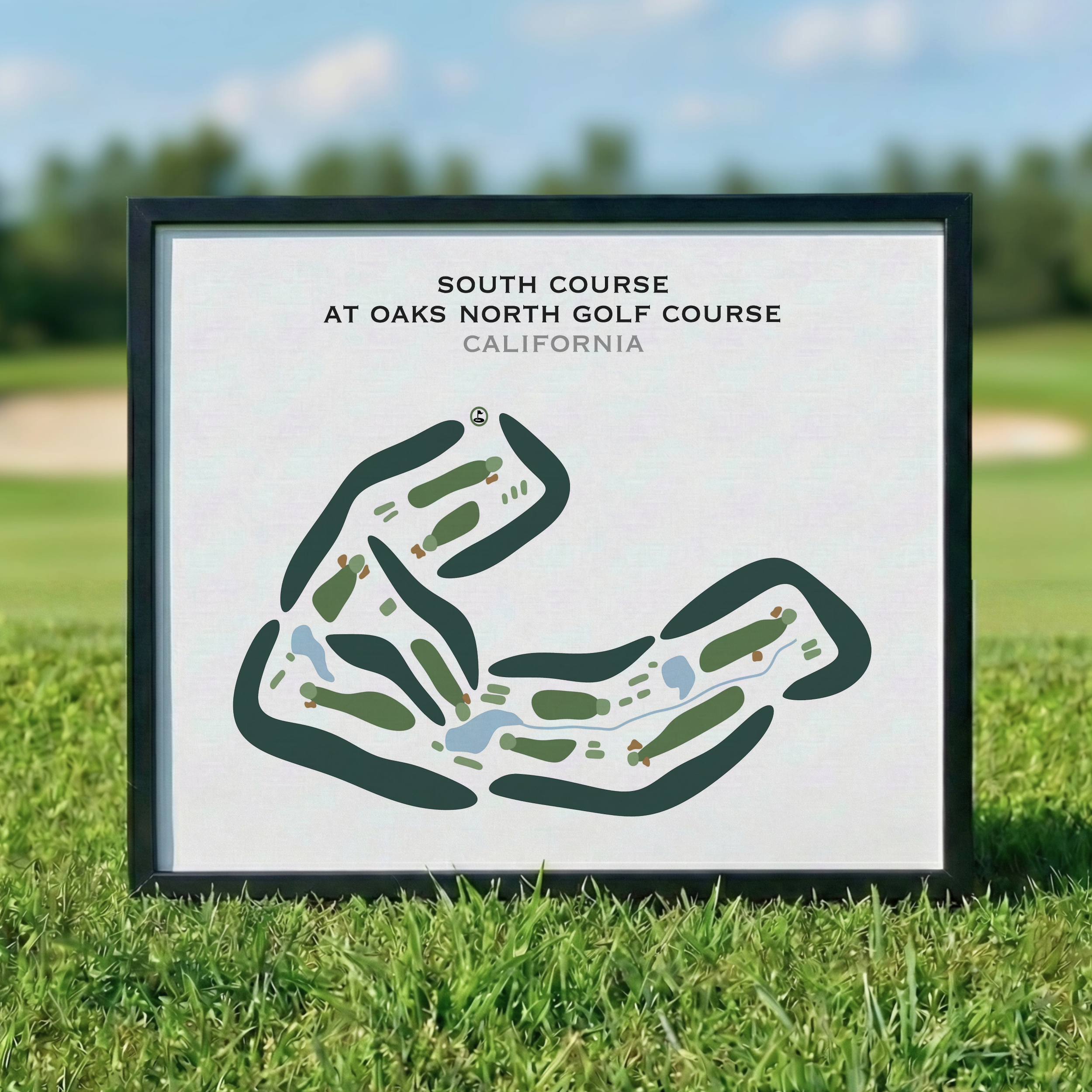 South Course at Oaks North Golf Course, California - Printed Golf Courses