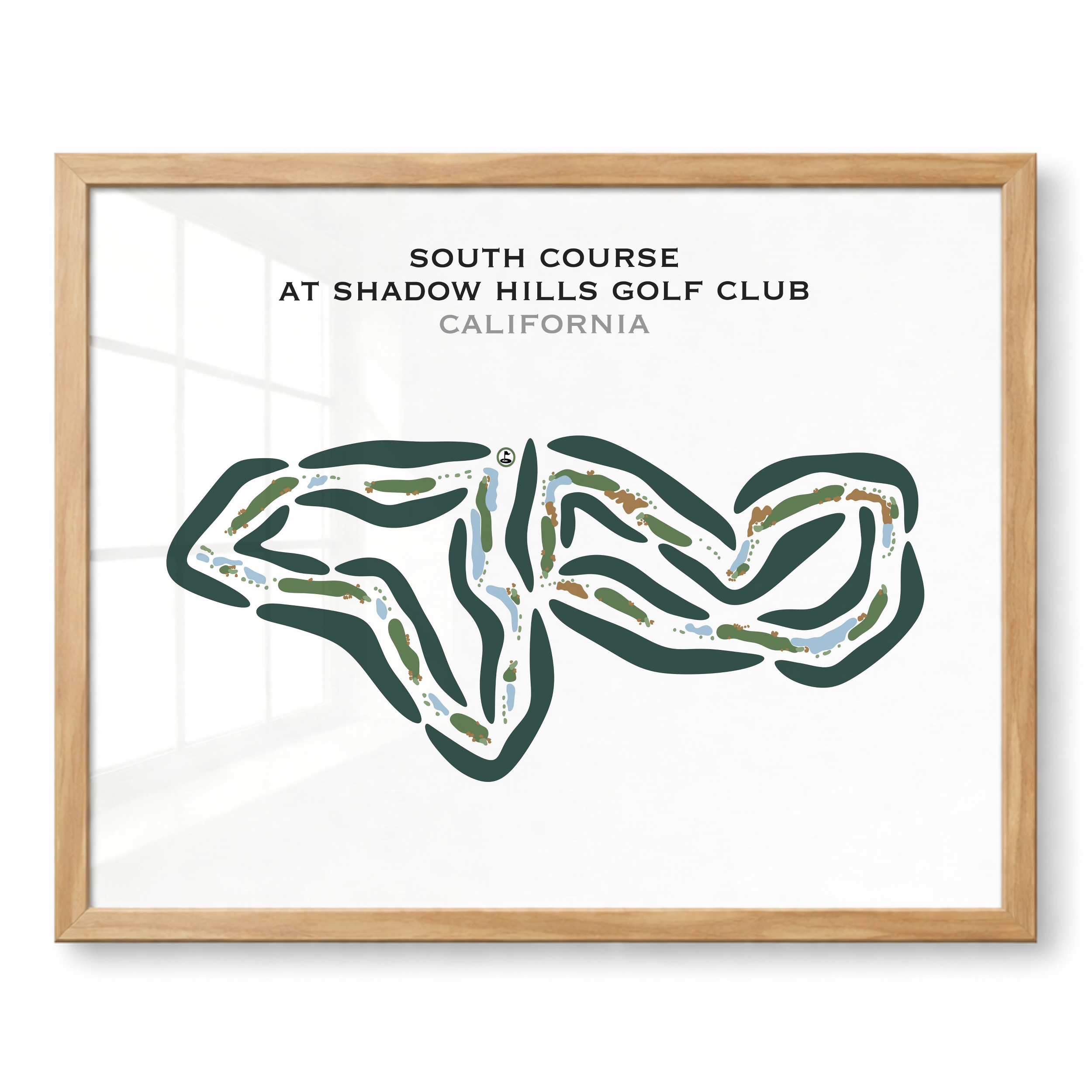 South Course at Shadow Hills Golf Club, California - Printed Golf Courses