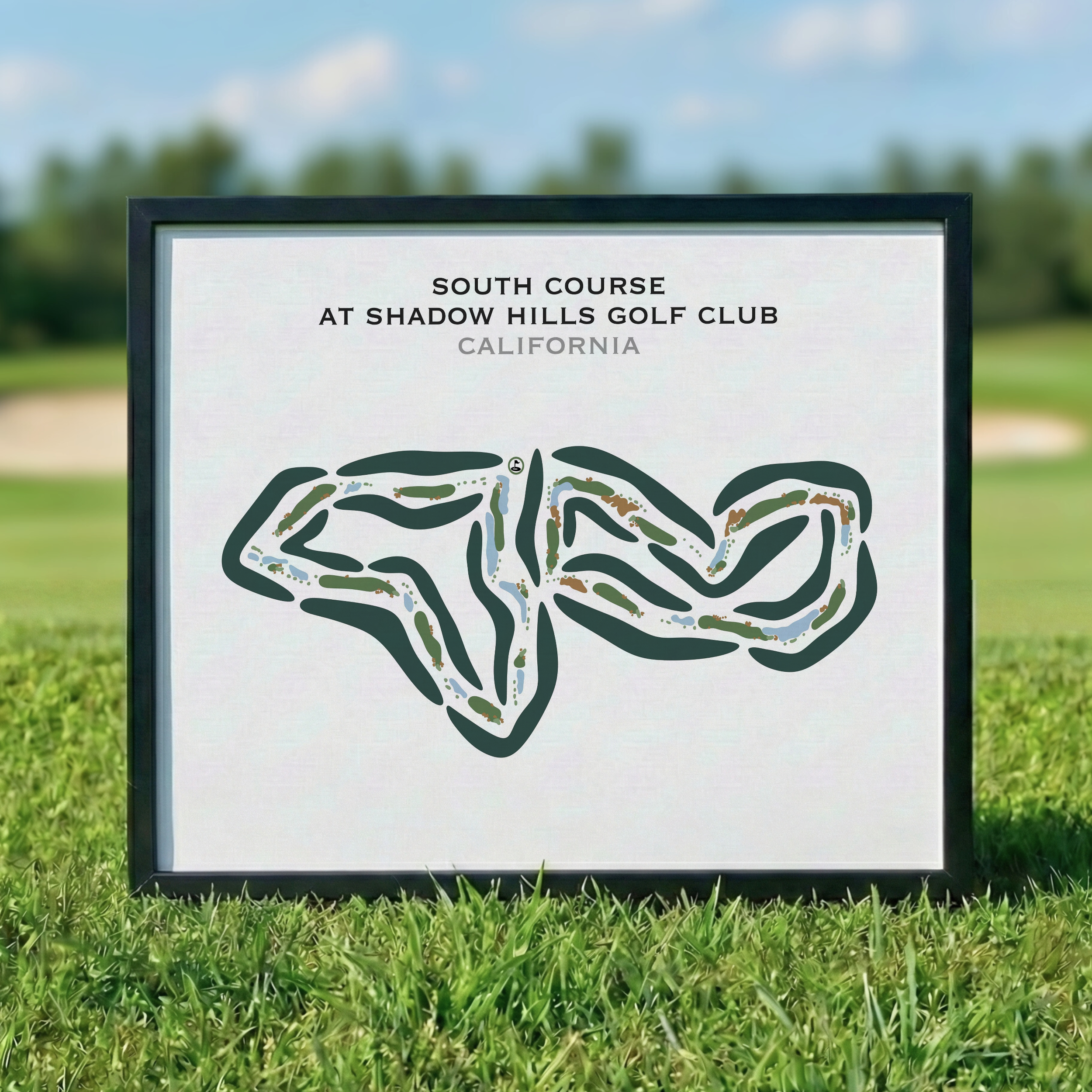 South Course at Shadow Hills Golf Club, California - Printed Golf Courses