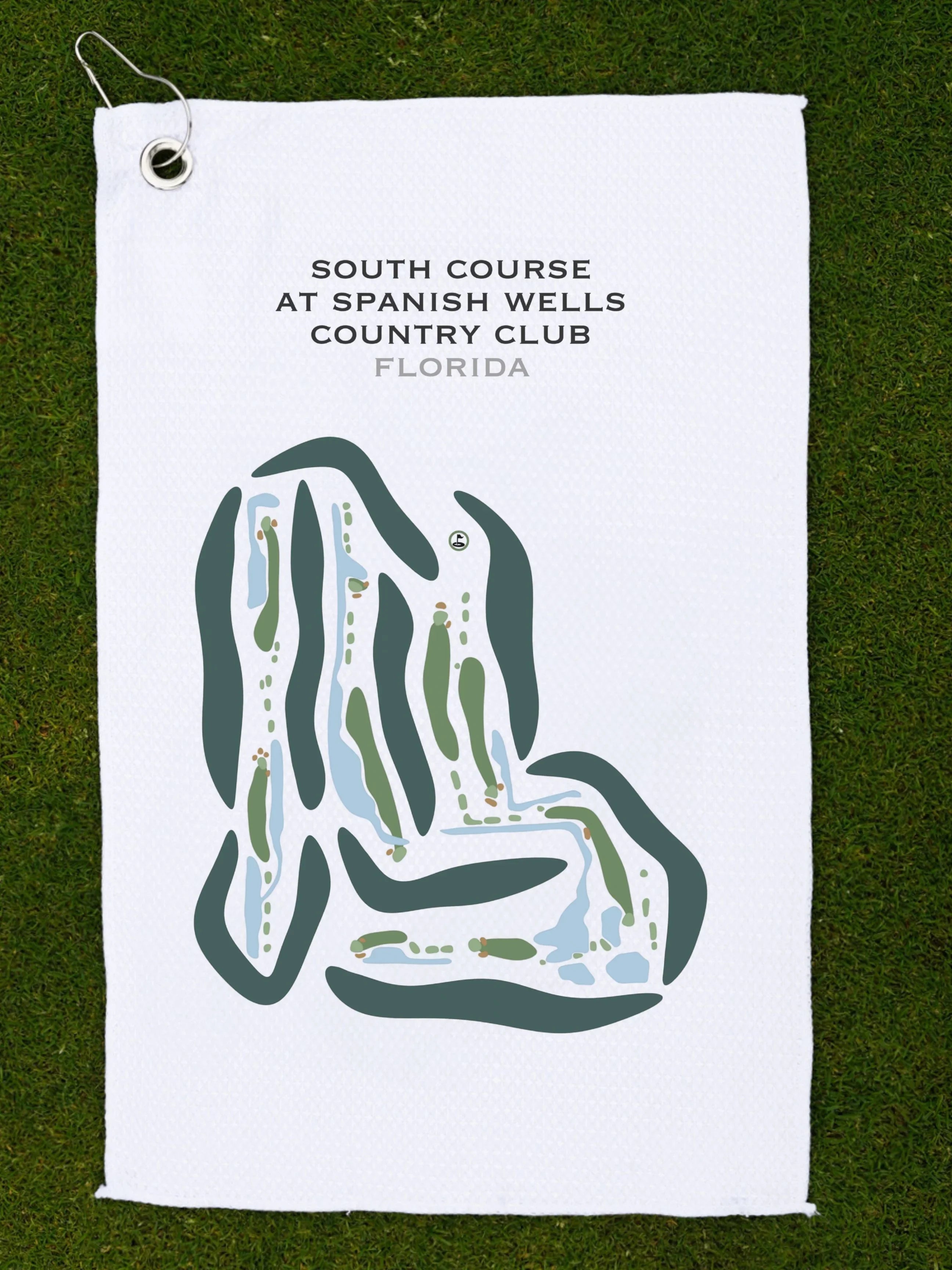 South Course at Spanish Wells Country Club, Florida - Printed Golf Courses