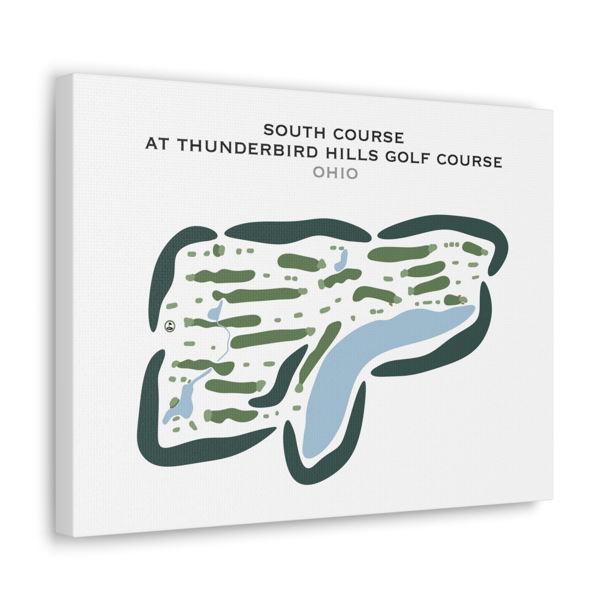 South Course at Thunderbird Hills Golf Course, Ohio - Printed Golf Courses