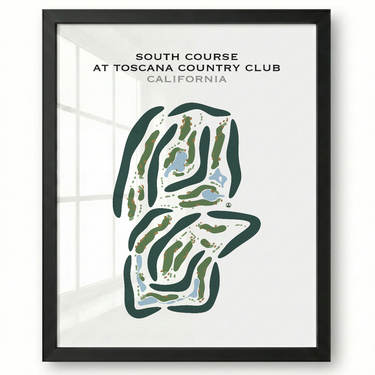 South Course at Toscana Country Club, California - Printed Golf Courses
