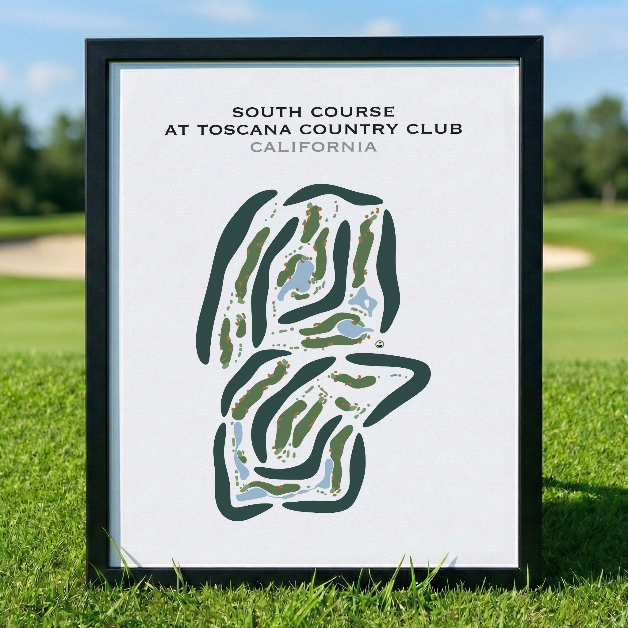 South Course at Toscana Country Club, California - Printed Golf Courses