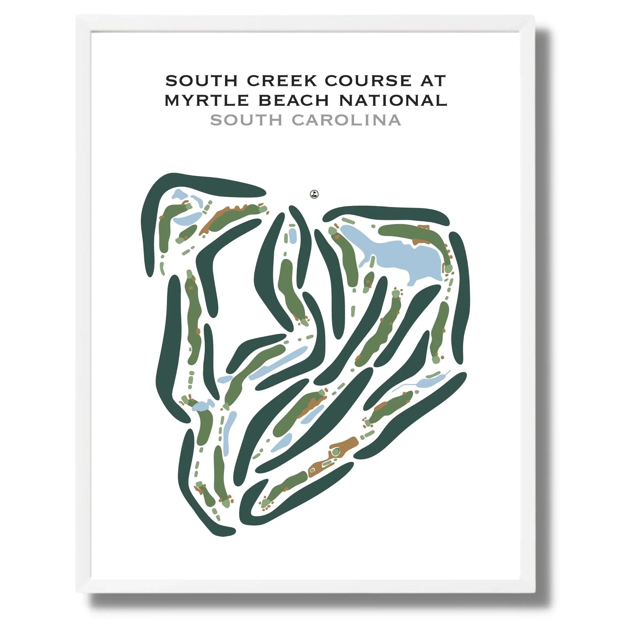South Creek at Myrtle Beach National, South Carolina - Printed Golf Courses