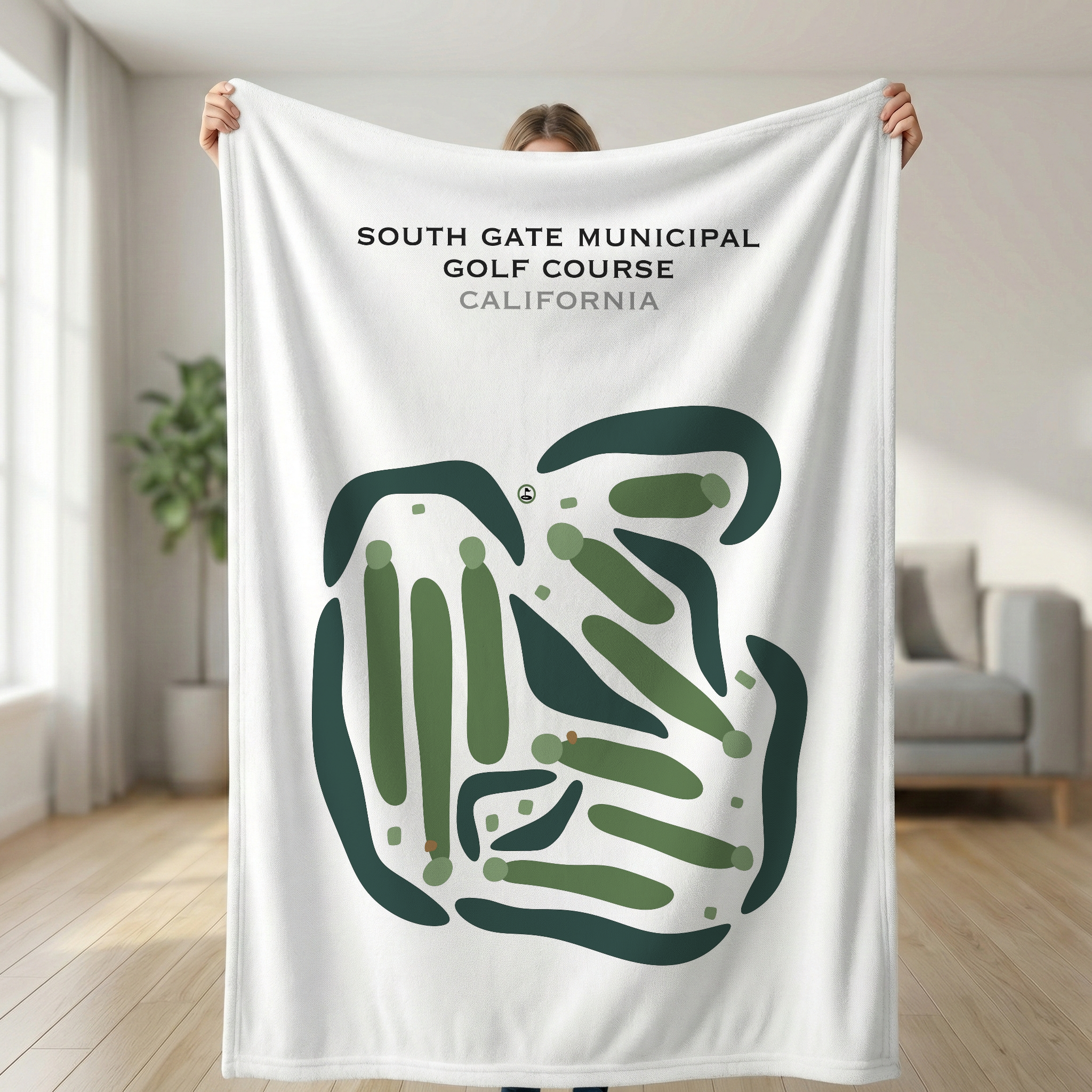 South Gate Municipal Golf Course, California - Printed Golf Courses