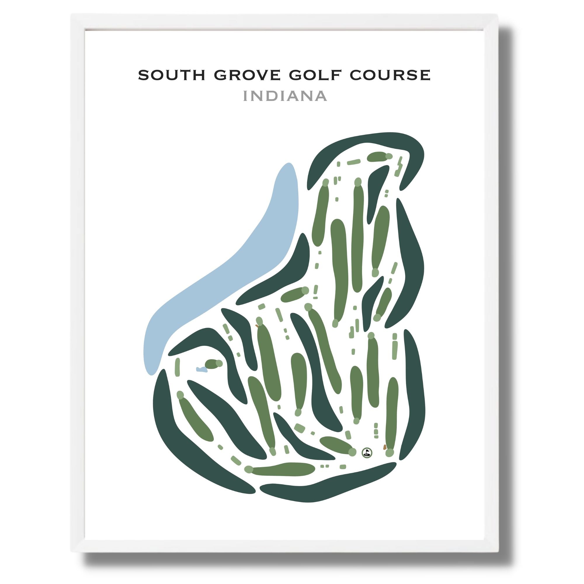 South Grove Golf Course, Indiana - Printed Golf Courses