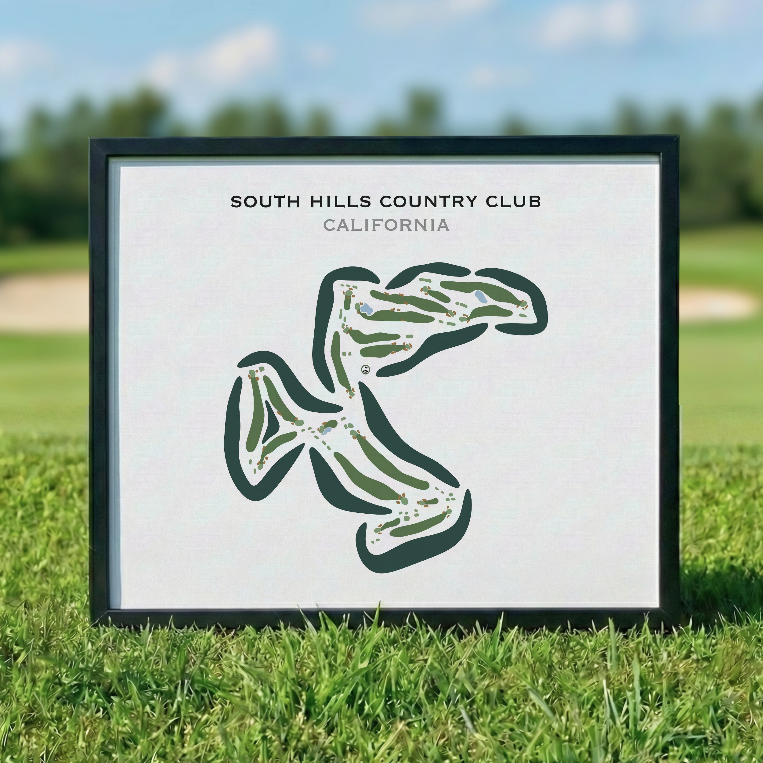 South Hills Country Club, California - Printed Golf Courses