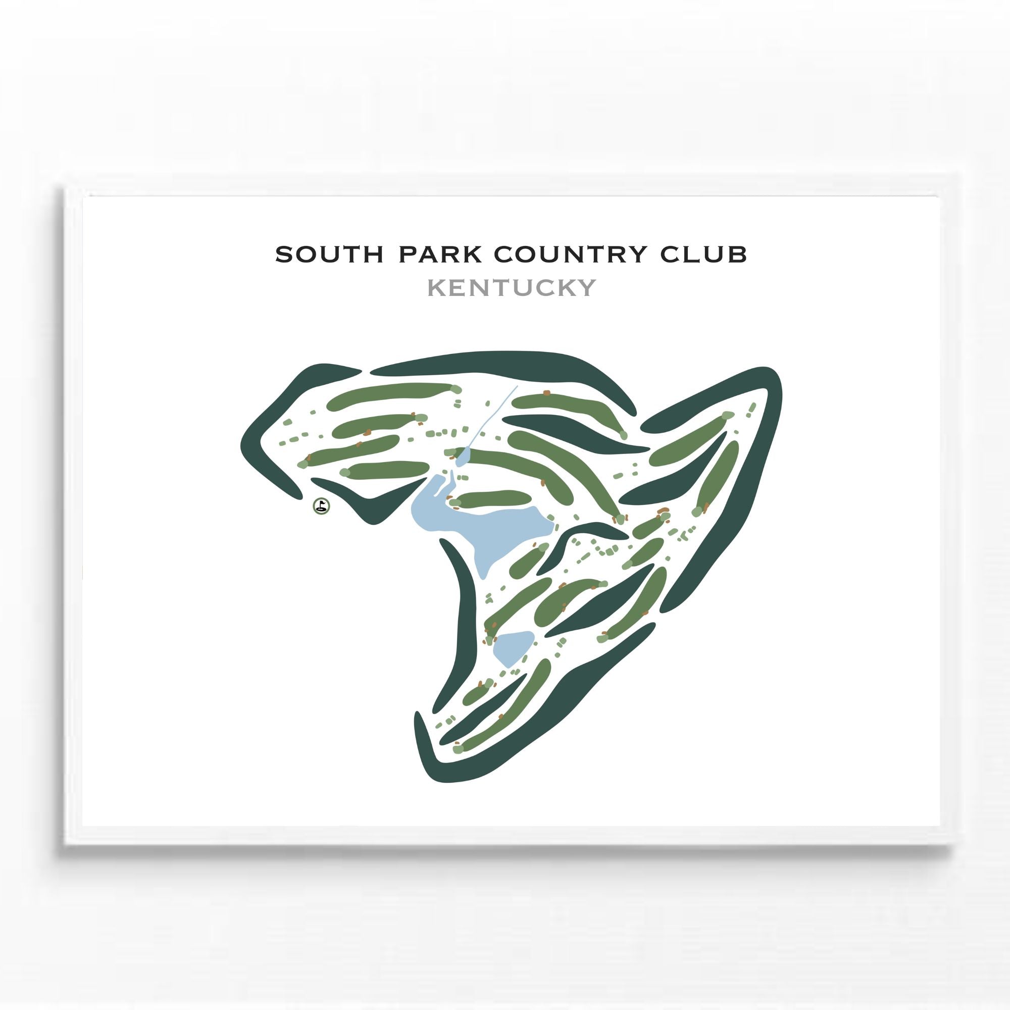 South Park Country Club, Kentucky - Printed Golf Courses