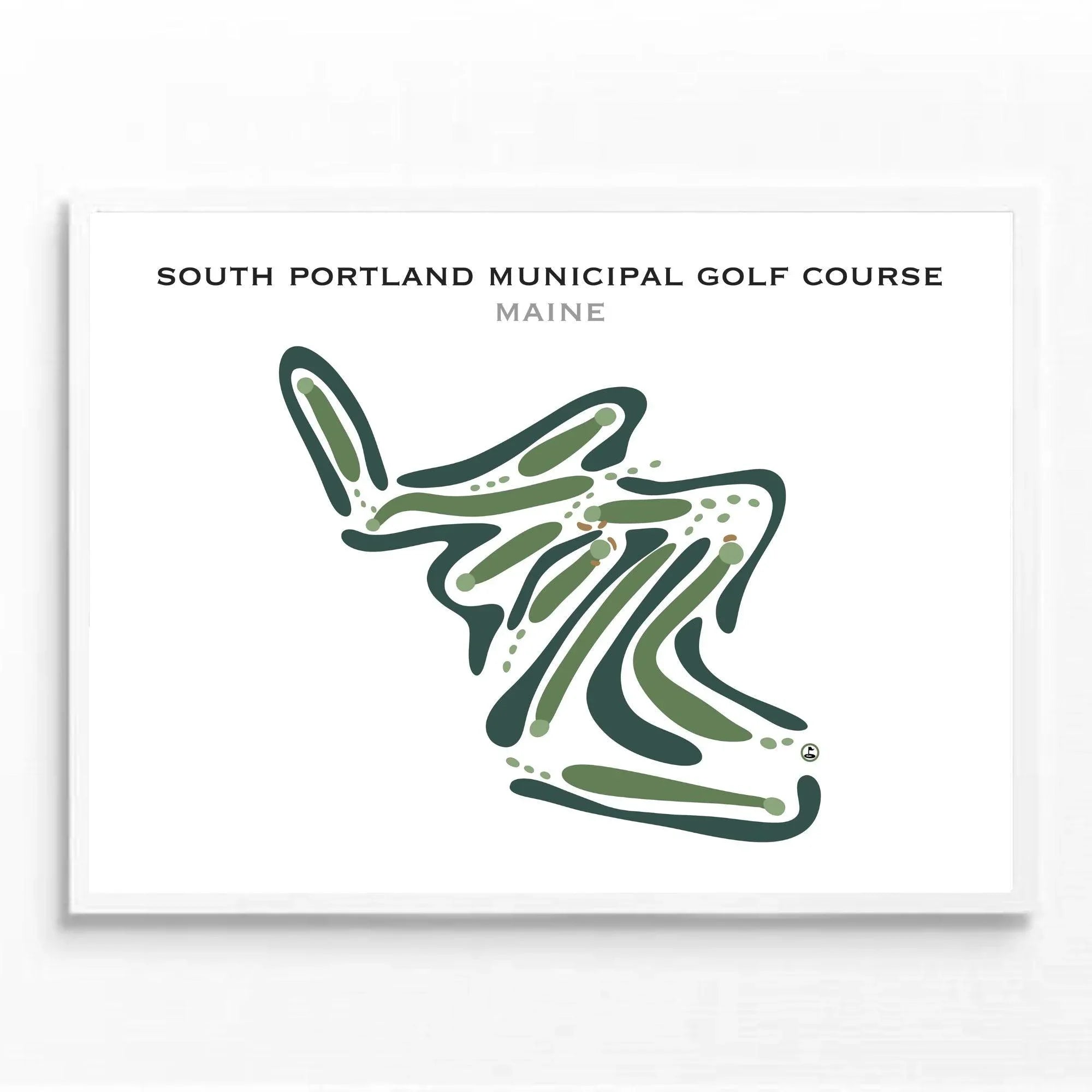South Portland Municipal Golf Course, Maine - Printed Golf Courses