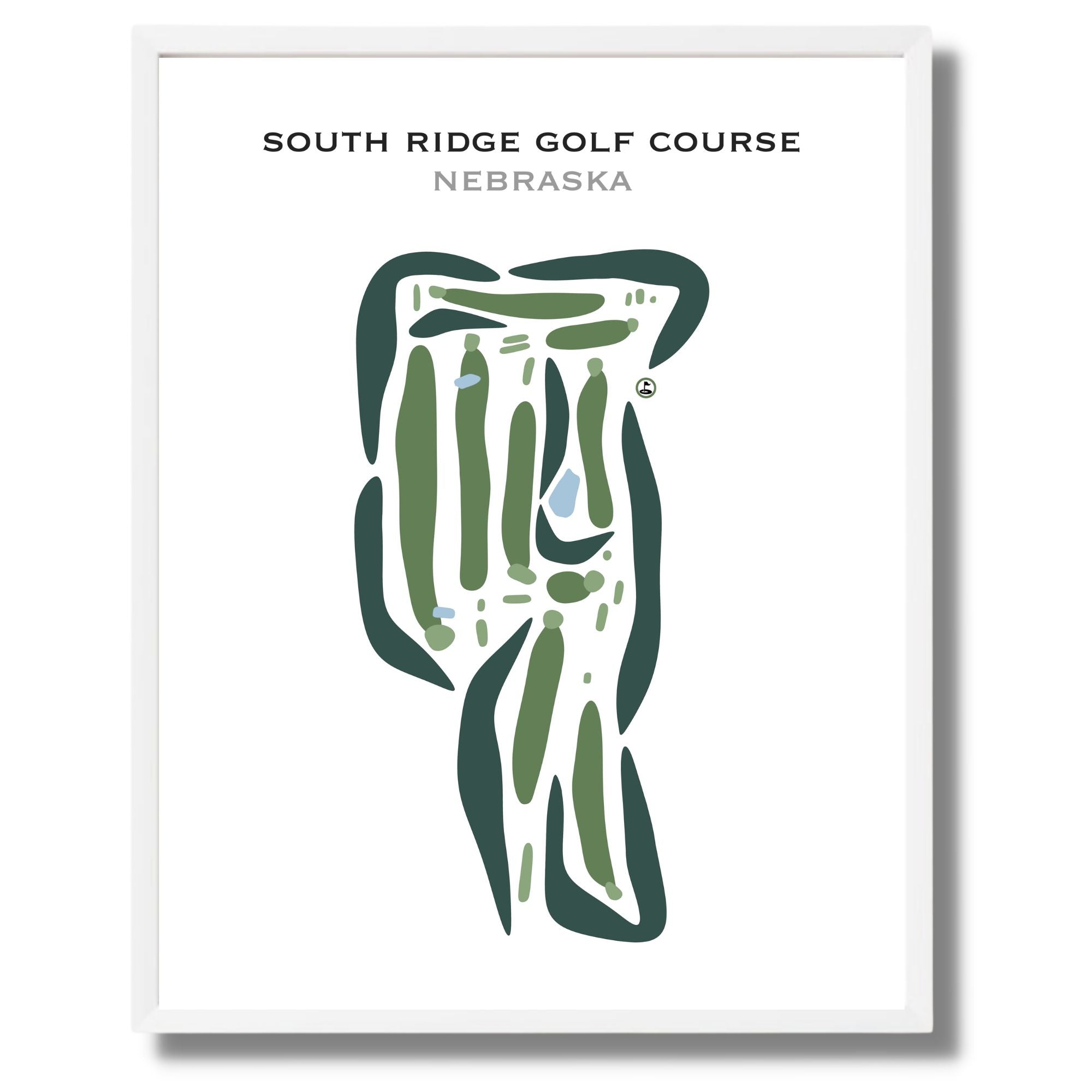 South Ridge Golf Course, Nebraska - Printed Golf Courses