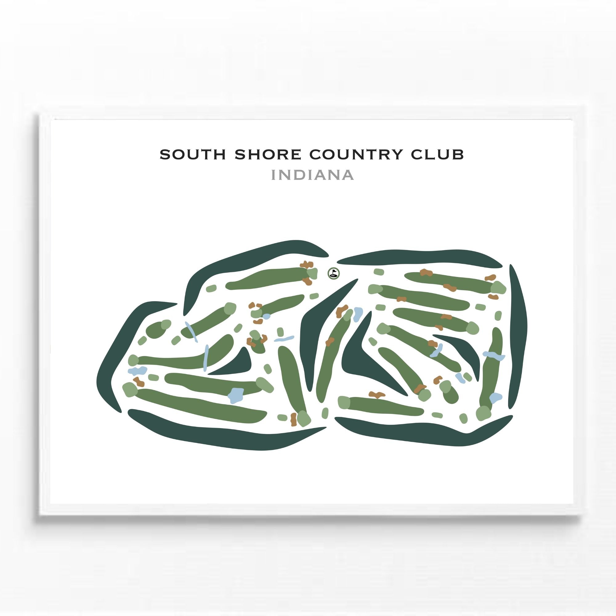 South Shore Country Club - Cedar Lake, Indiana - Printed Golf Courses