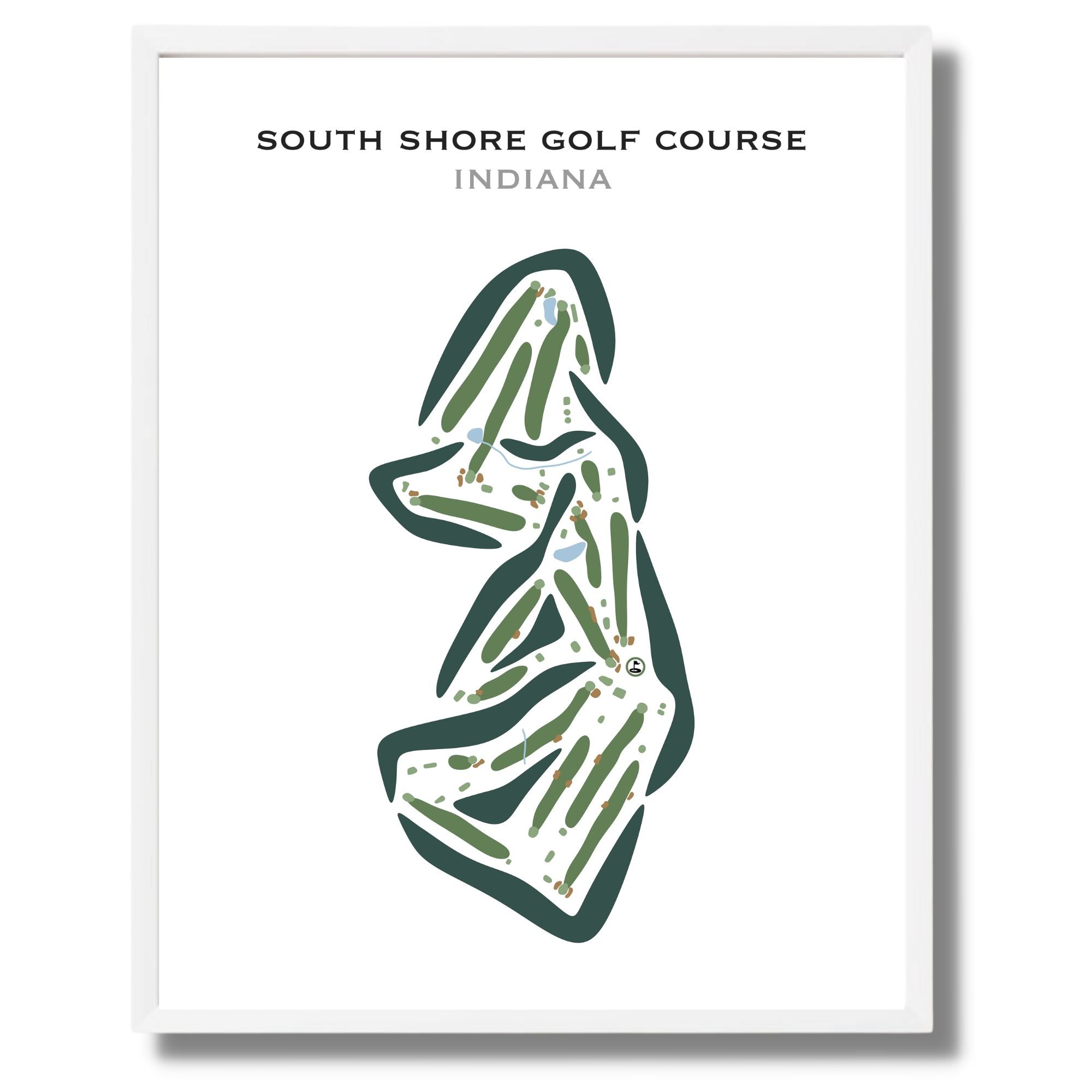 South Shore Golf Course, Indiana - Printed Golf Courses