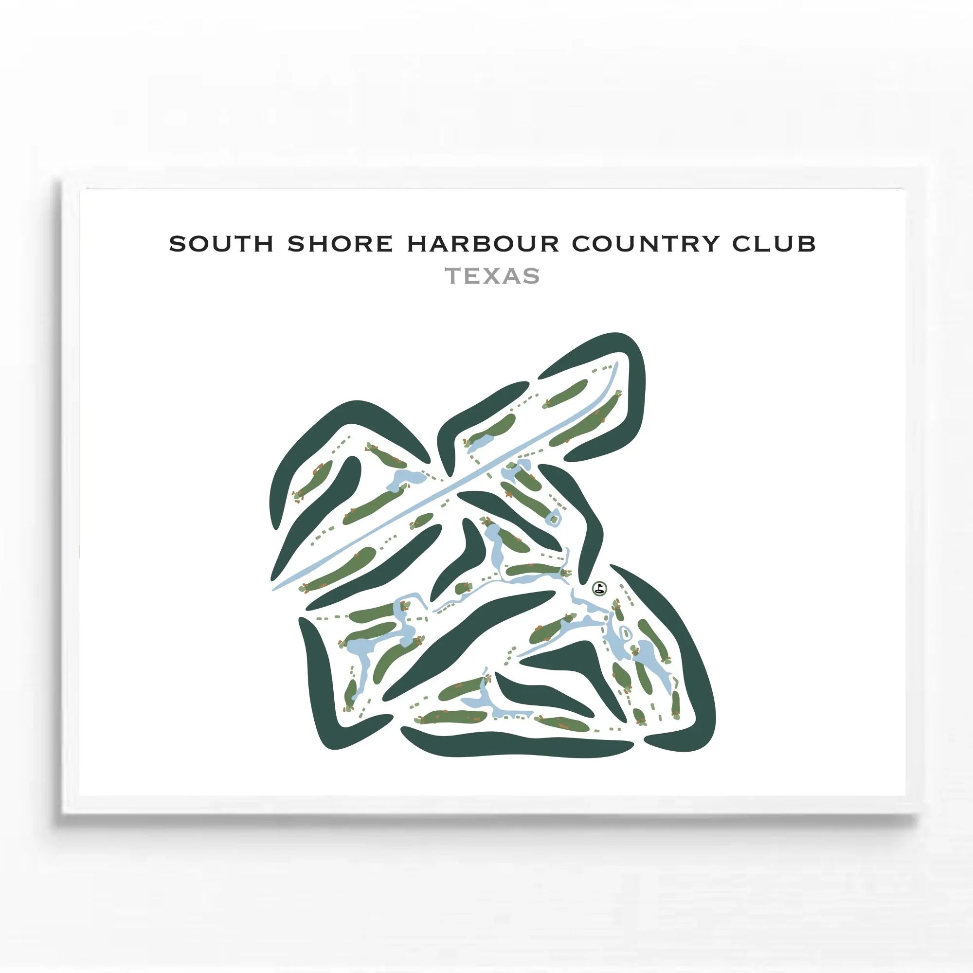 South Shore Harbour Country Club, Texas - Printed Golf Courses