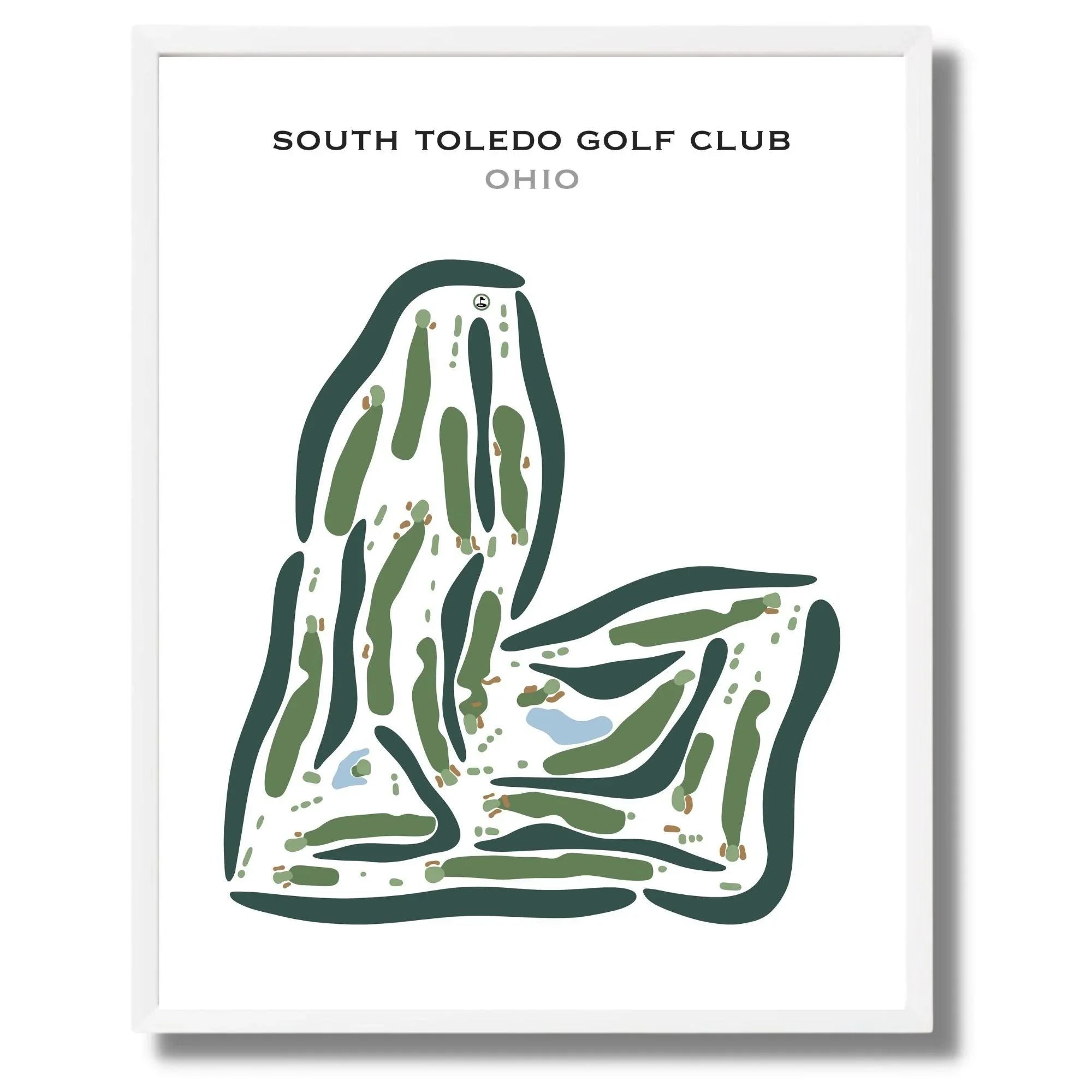 South Toledo Golf Club, Ohio - Printed Golf Course