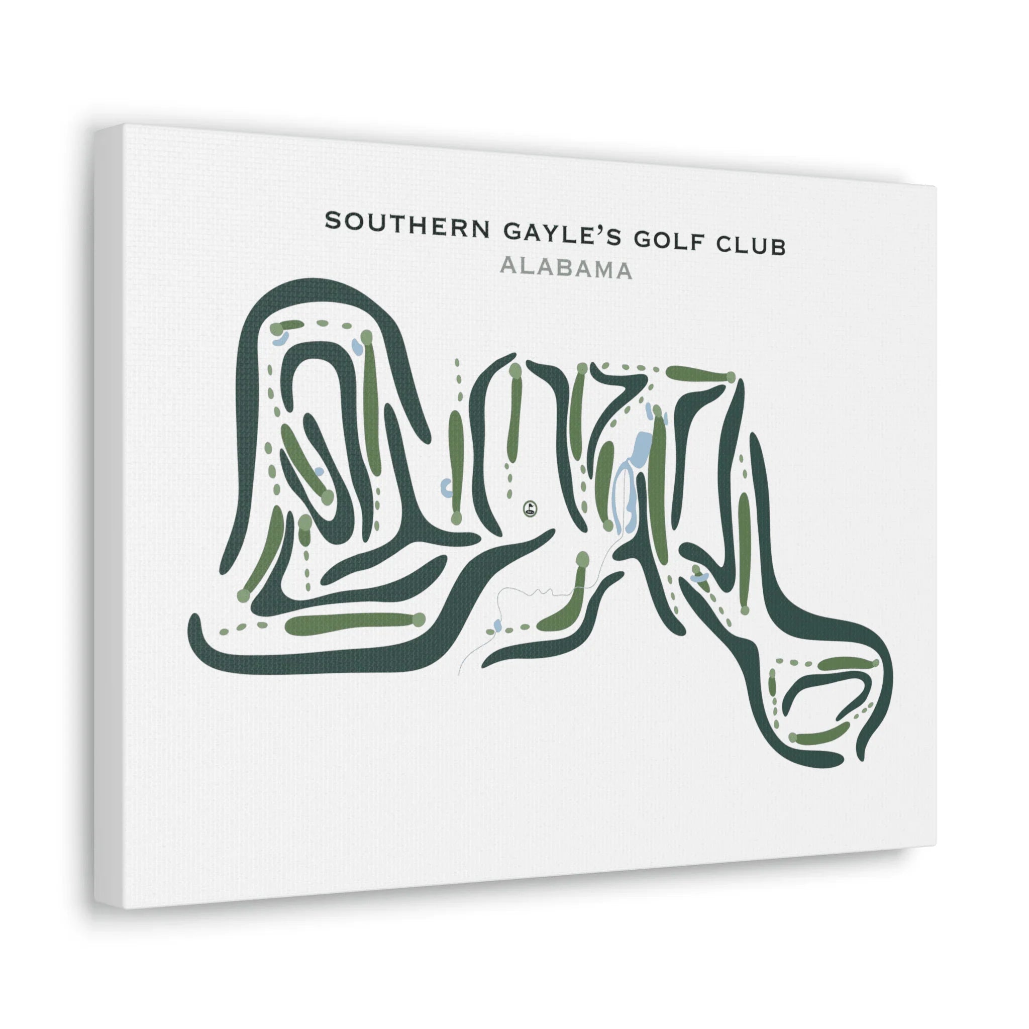 Southern Gayle's Golf Club, Alabama - Printed Golf Courses