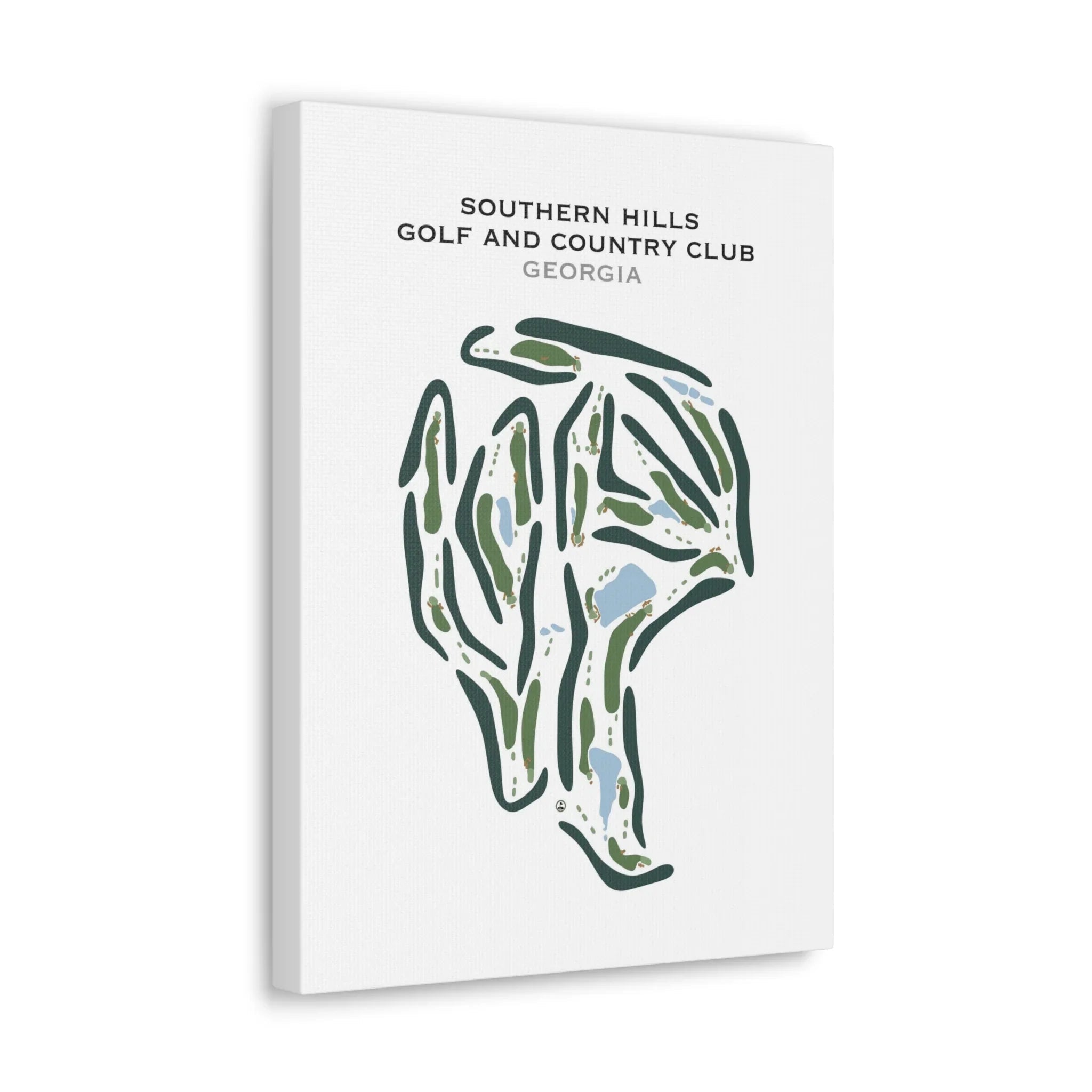 Southern Hills Golf & Country Club, Georgia - Printed Golf Course