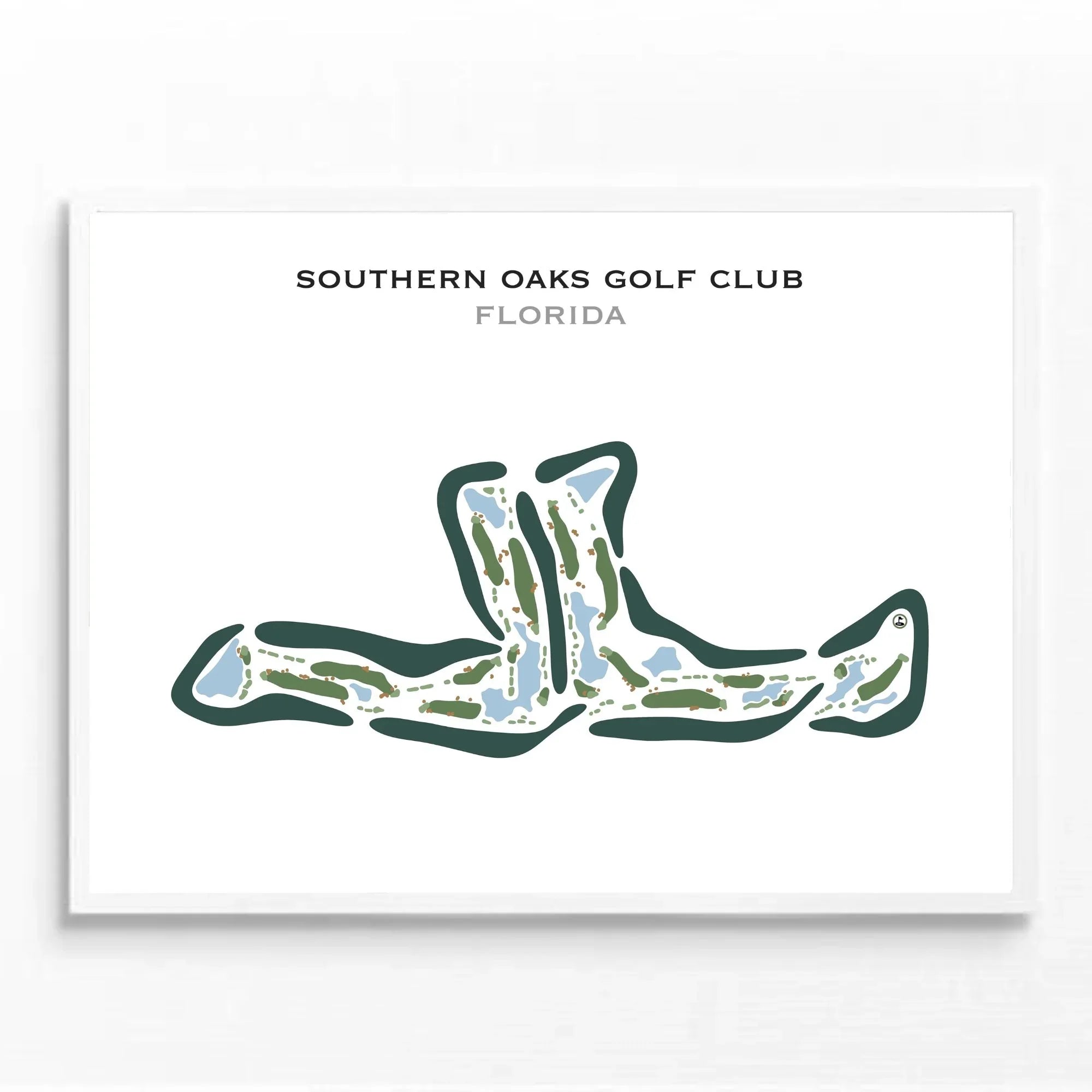 Southern Oaks Golf Club, Florida - Printed Golf Courses