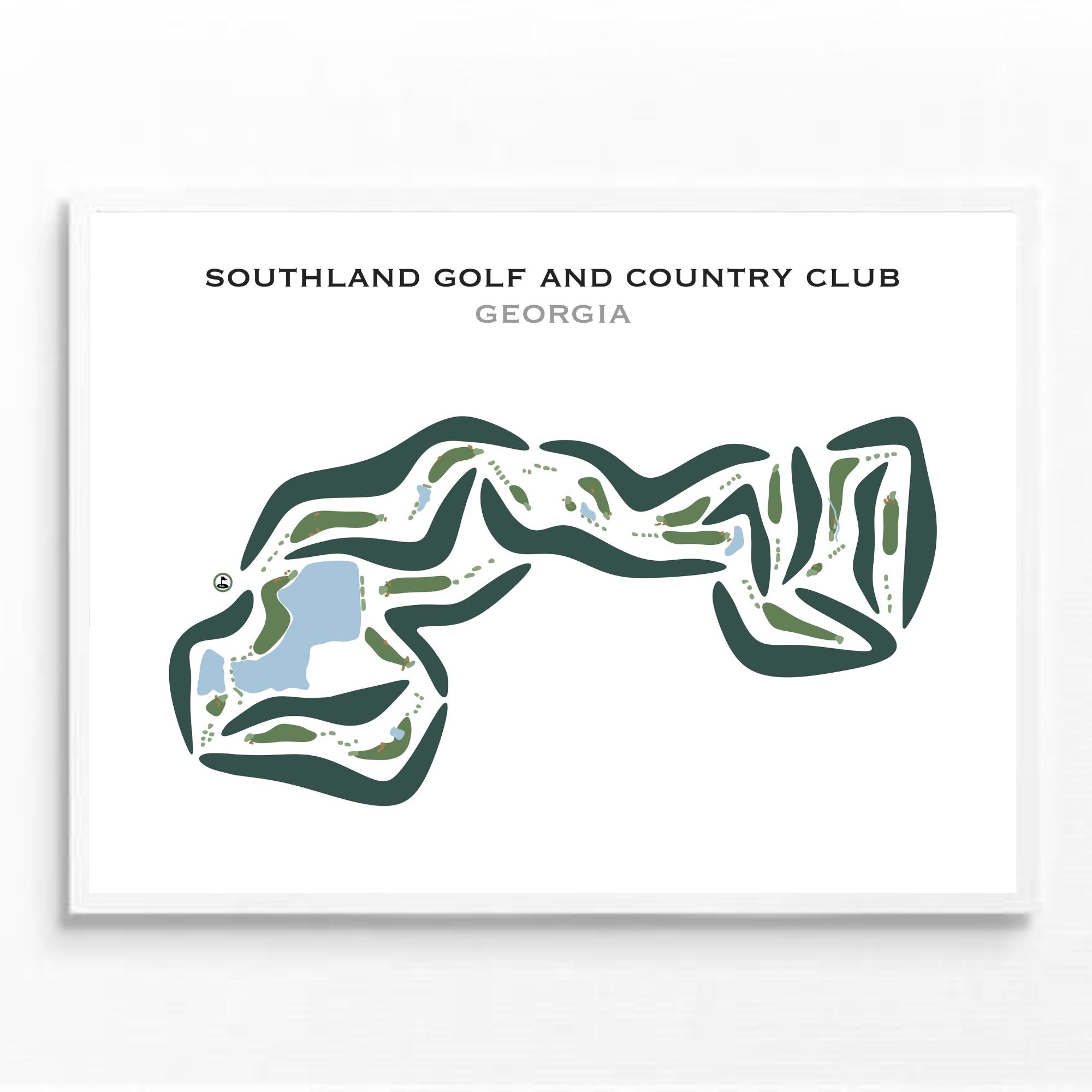 Southland Golf & Country Club, Georgia - Printed Golf Courses