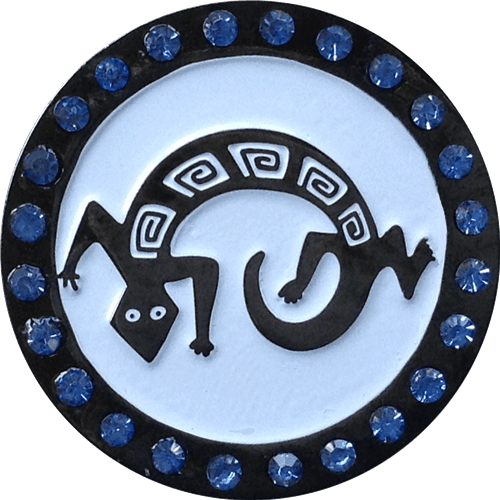 Southwest Lizard Crystal Ball Marker & Hat Clip by ReadyGOLF