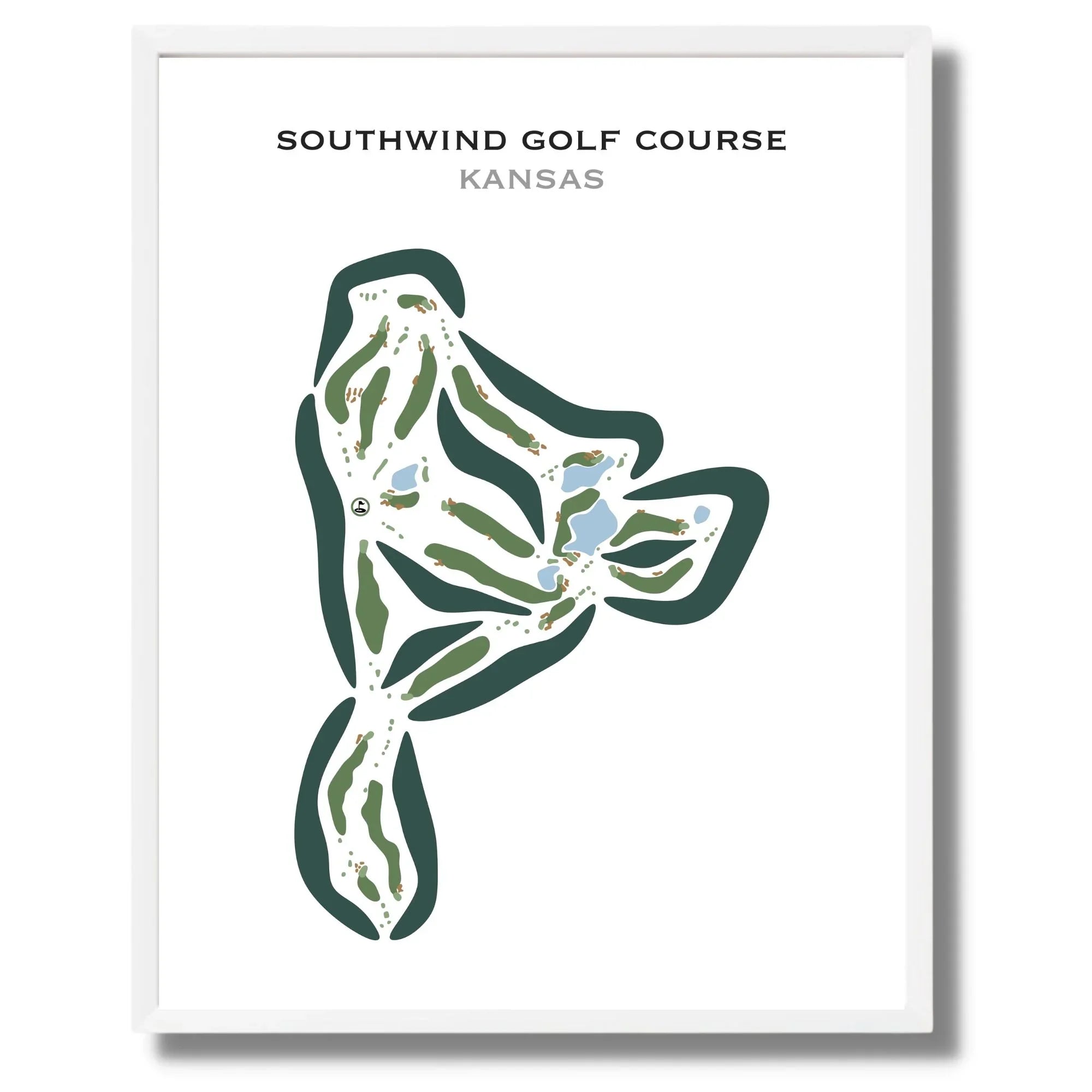 Southwind Golf Course, Kansas - Printed Golf Courses