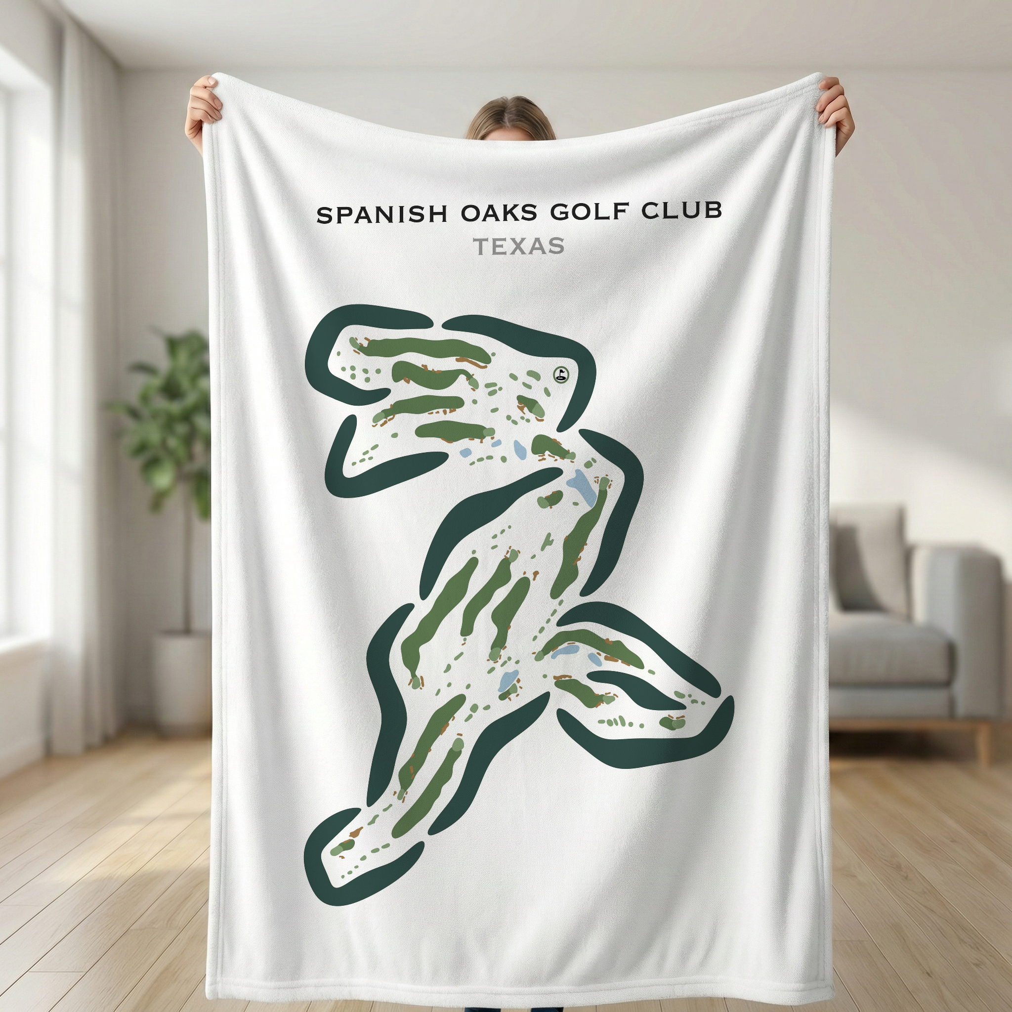 Spanish Oaks Golf Course, Texas - Printed Golf Courses