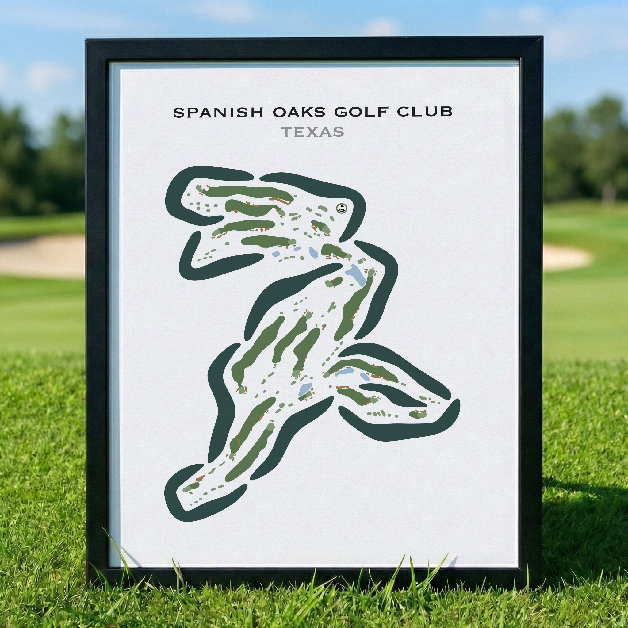 Spanish Oaks Golf Course, Texas - Printed Golf Courses
