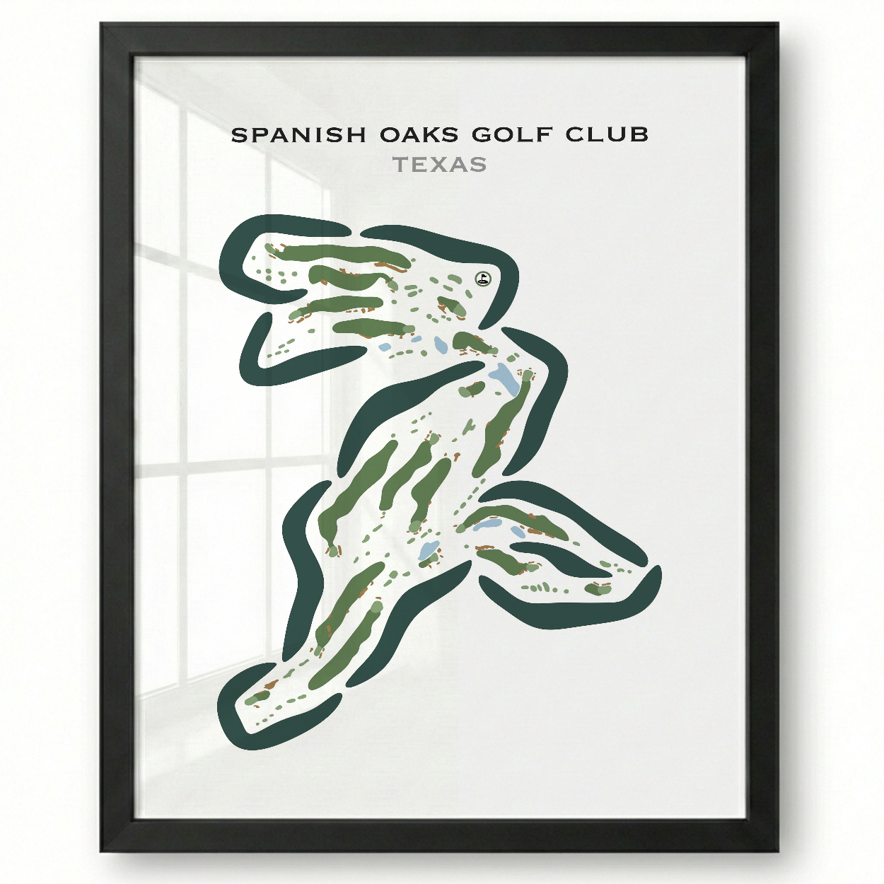 Spanish Oaks Golf Course, Texas - Printed Golf Courses