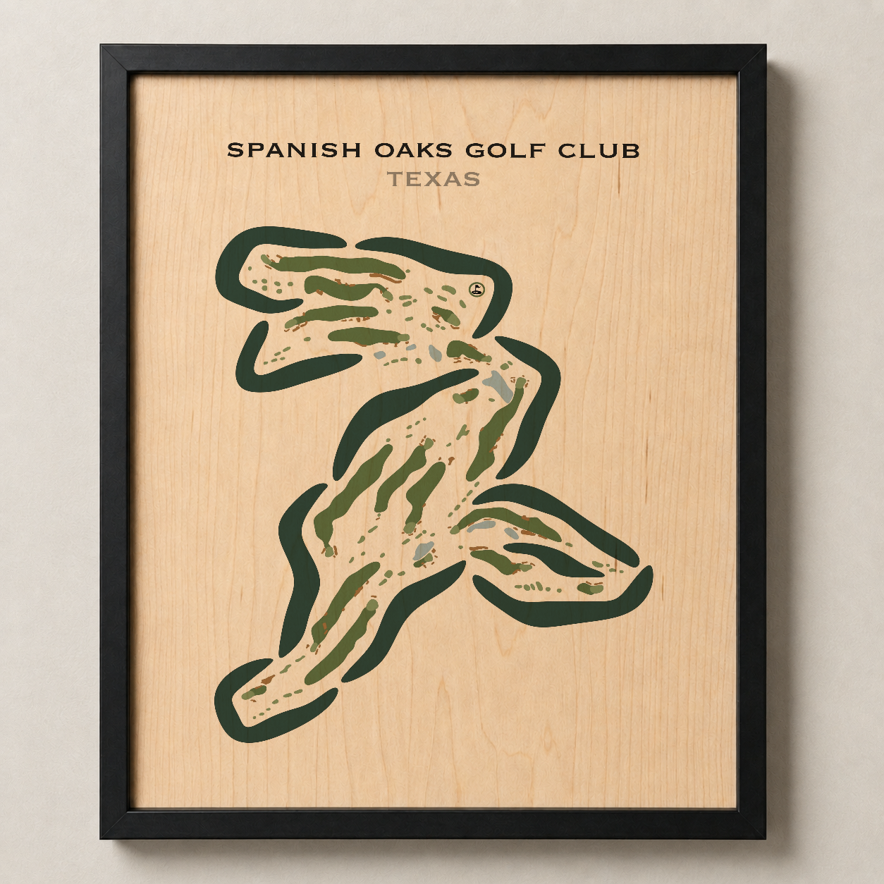 Spanish Oaks Golf Course, Texas - Printed Golf Courses
