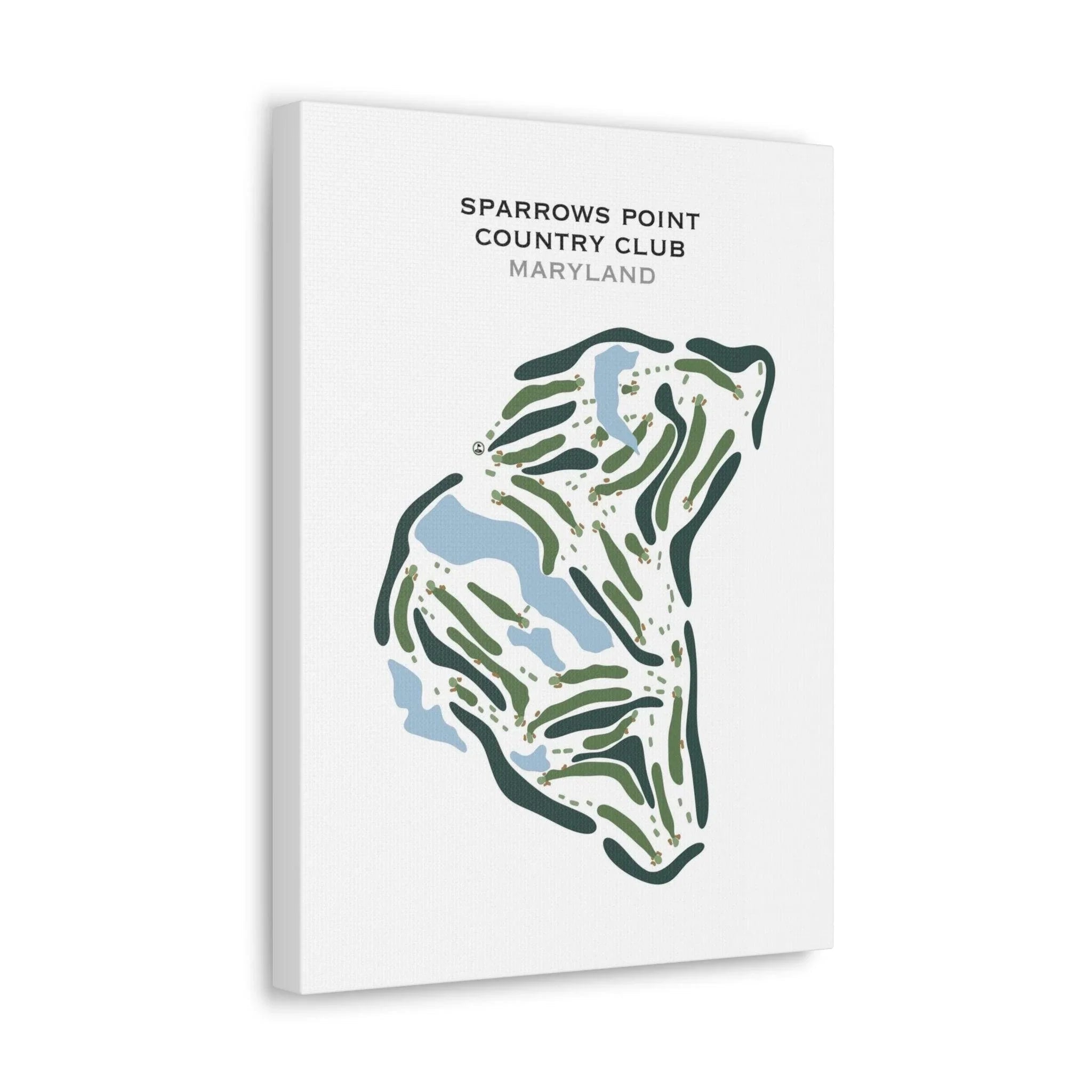 Sparrows Point Country Club, Maryland - Printed Golf Course