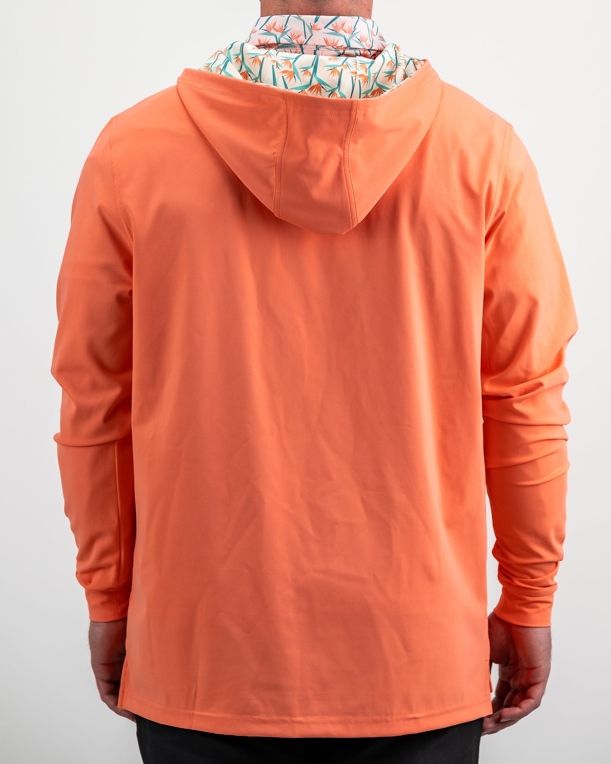 Performance Golf Hoodie - Birds of Paradise
