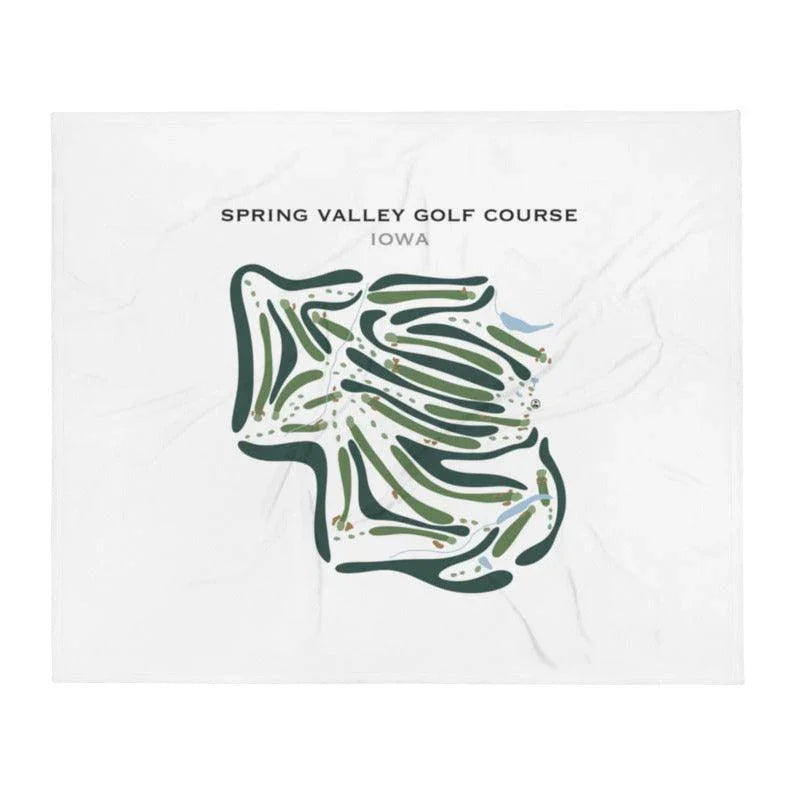 Spring Valley Golf Course, Iowa - Printed Golf Courses