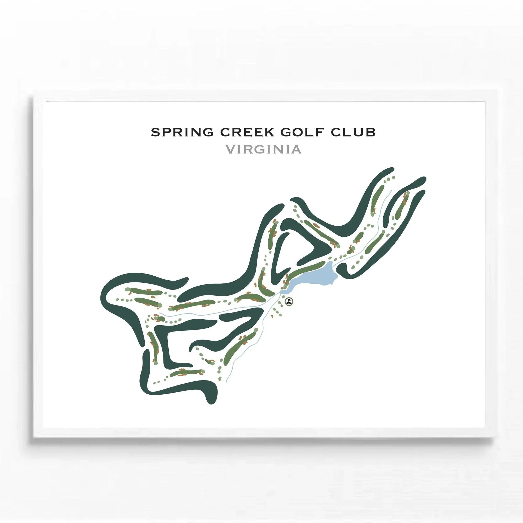 Spring Creek Golf Club, Virginia - Printed Golf Courses