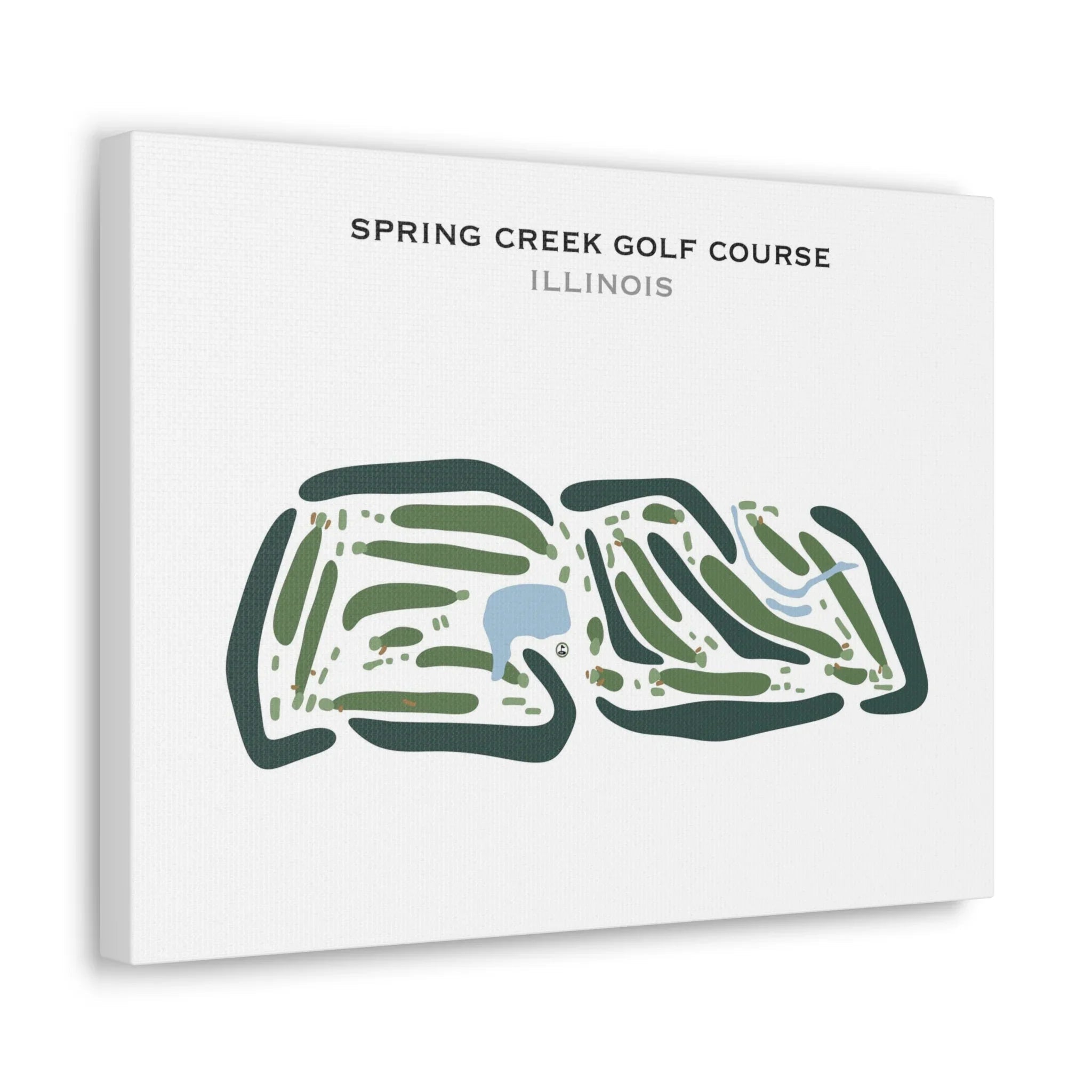 Spring Creek Golf Course, Illinois - Printed Golf Courses