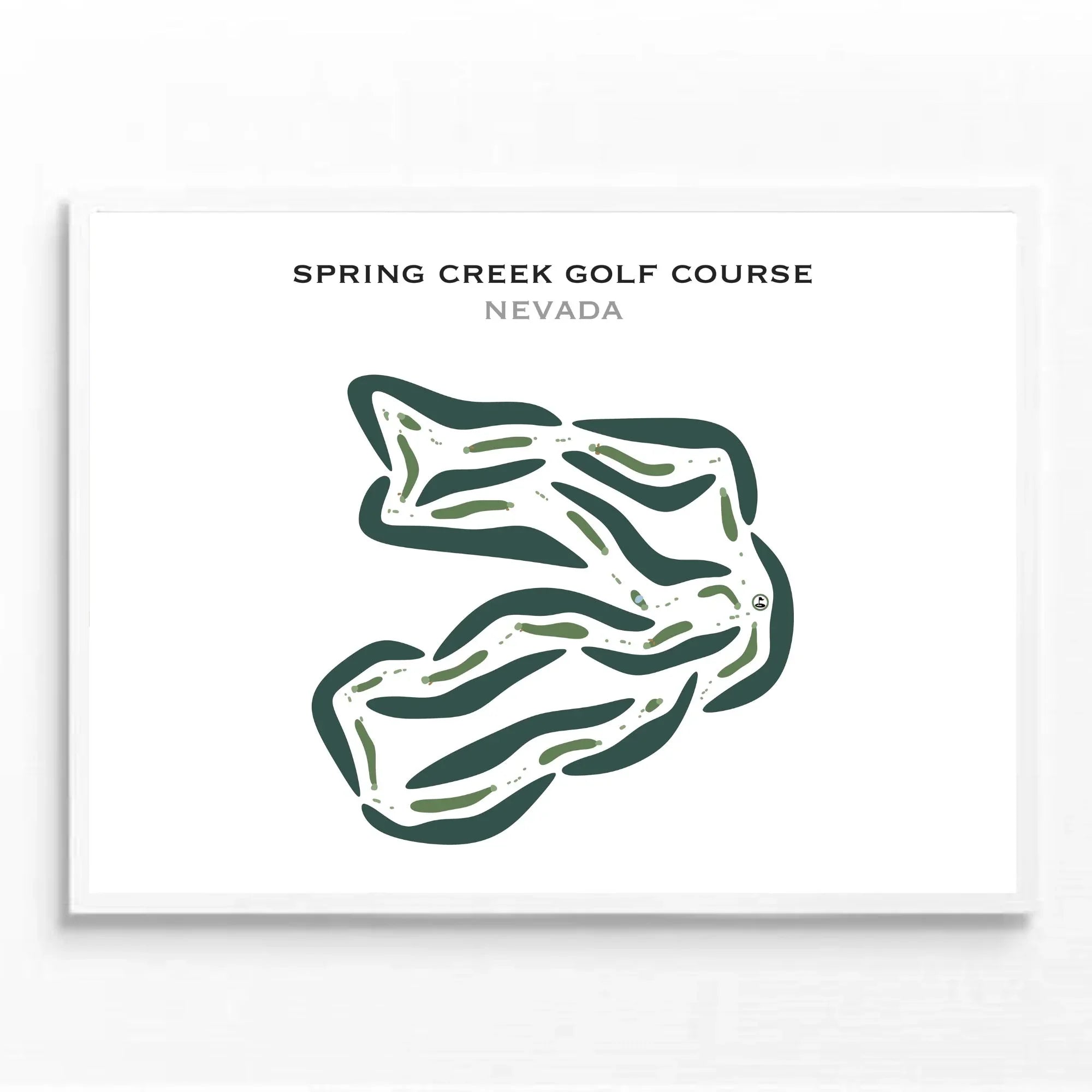 Spring Creek Golf Course, Nevada - Printed Golf Courses