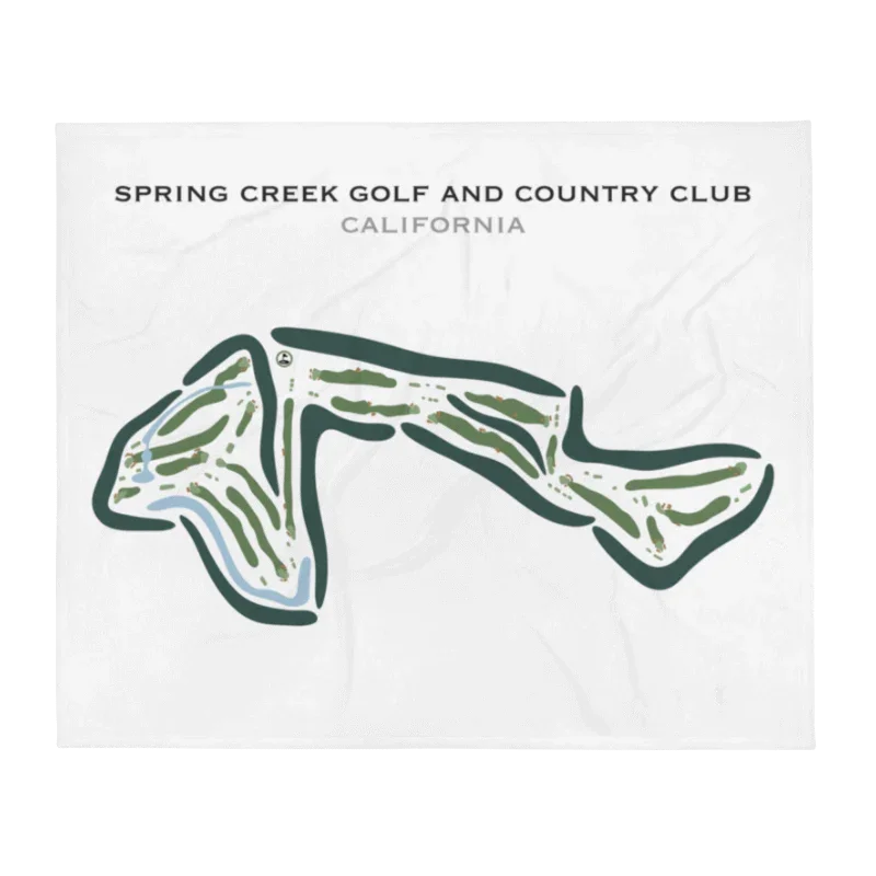 Spring Creek Golf and Country Club, California - Printed Golf Courses