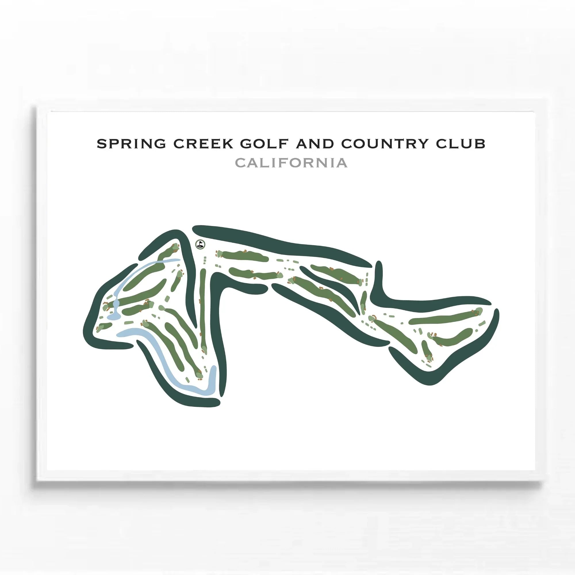 Spring Creek Golf and Country Club, California - Printed Golf Courses