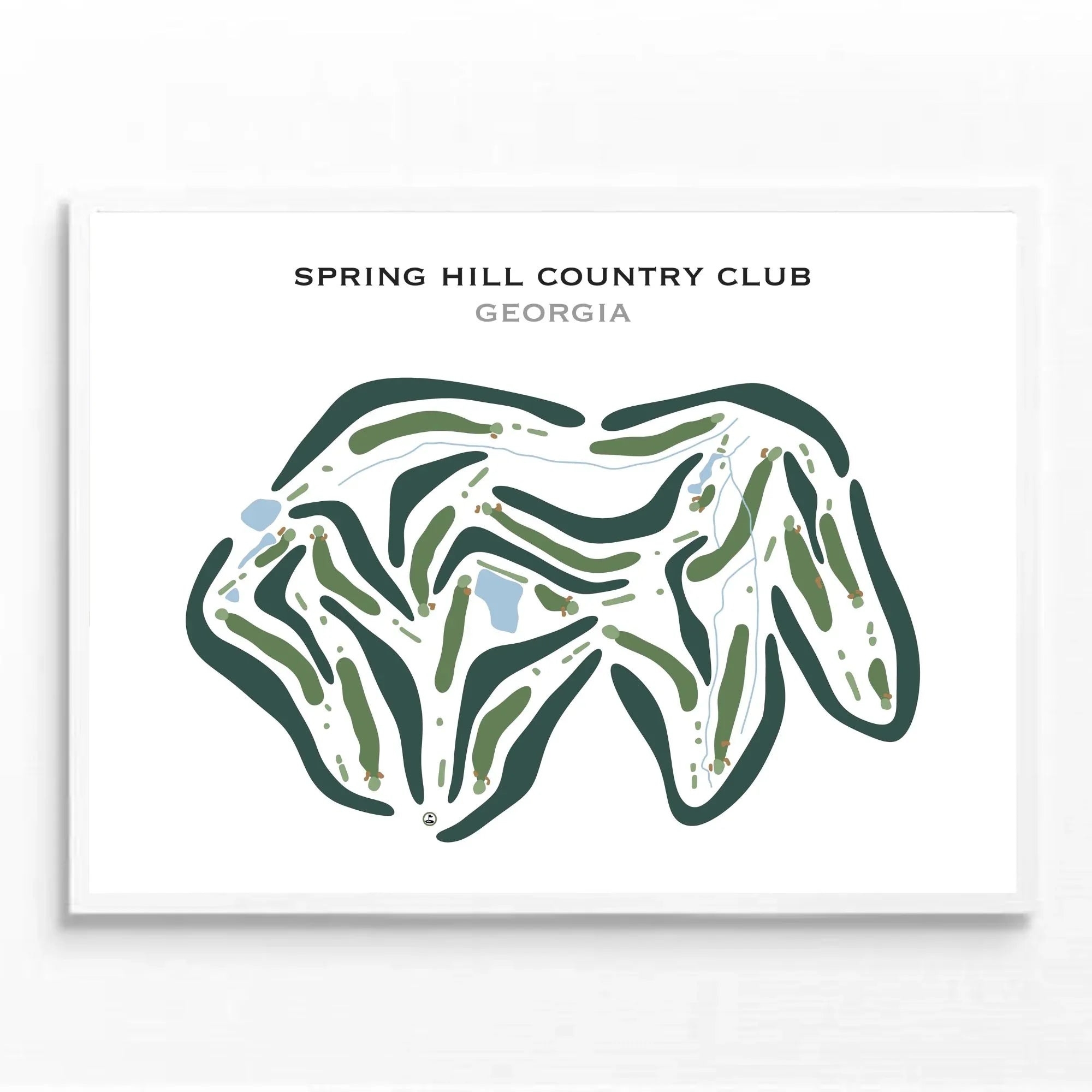 Spring Hill Country Club, Georgia - Printed Golf Courses