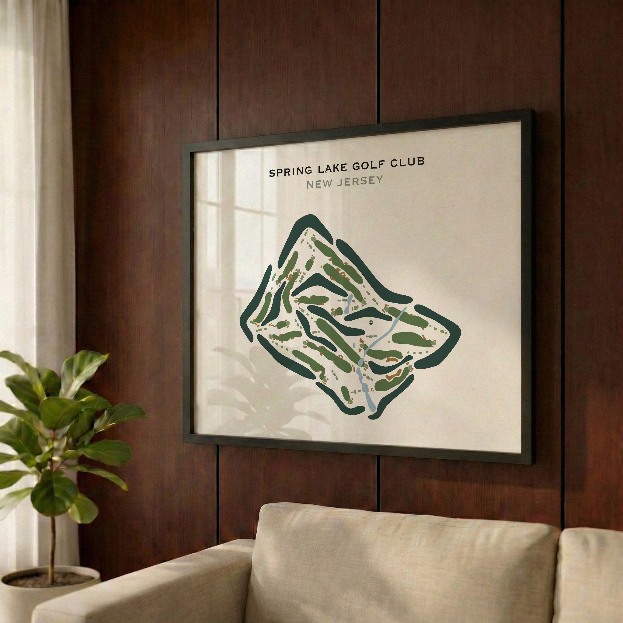Spring Lake Golf Club, New Jersey - Printed Golf Courses