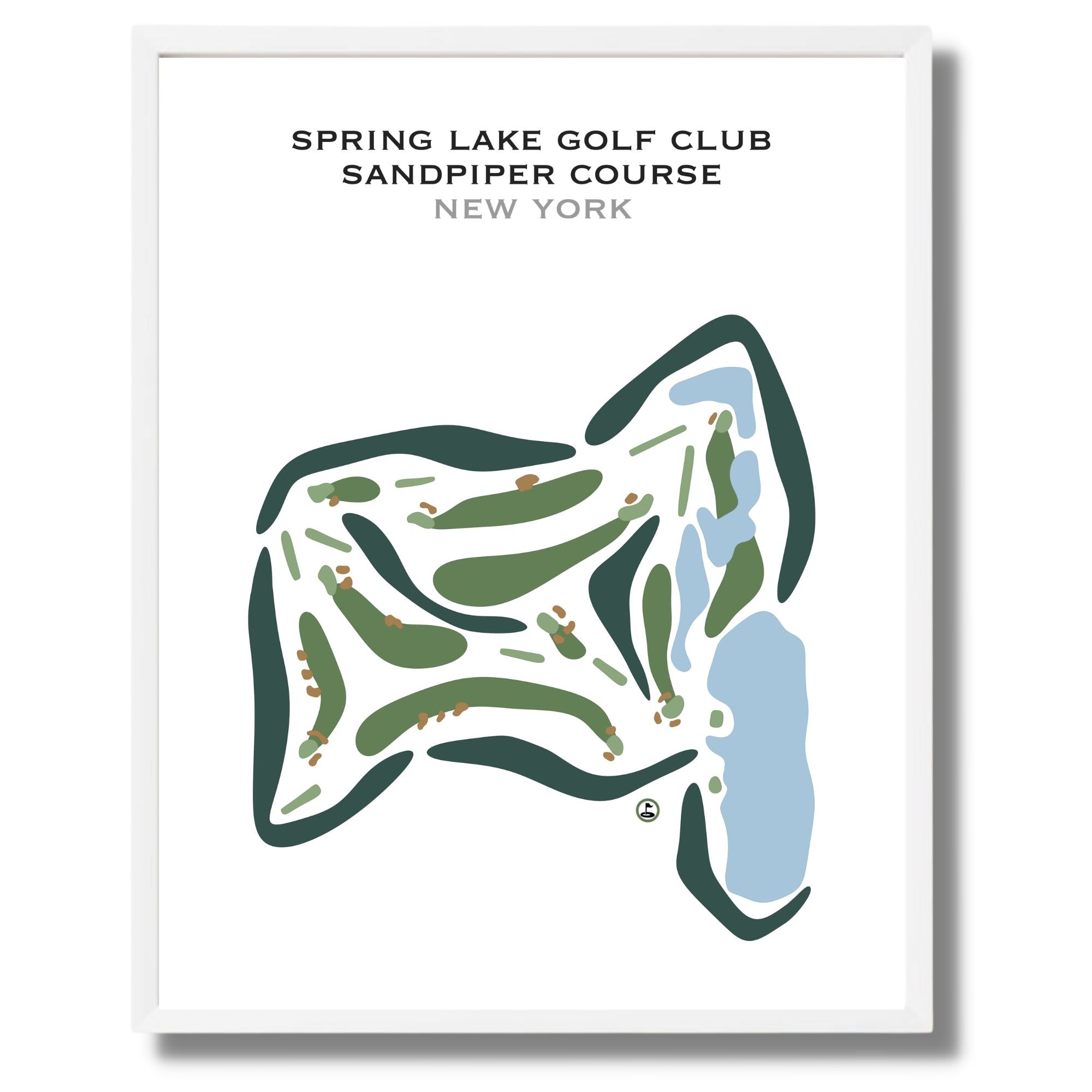 Spring Lake Golf Club - Sandpiper Course, New York - Printed Golf Courses