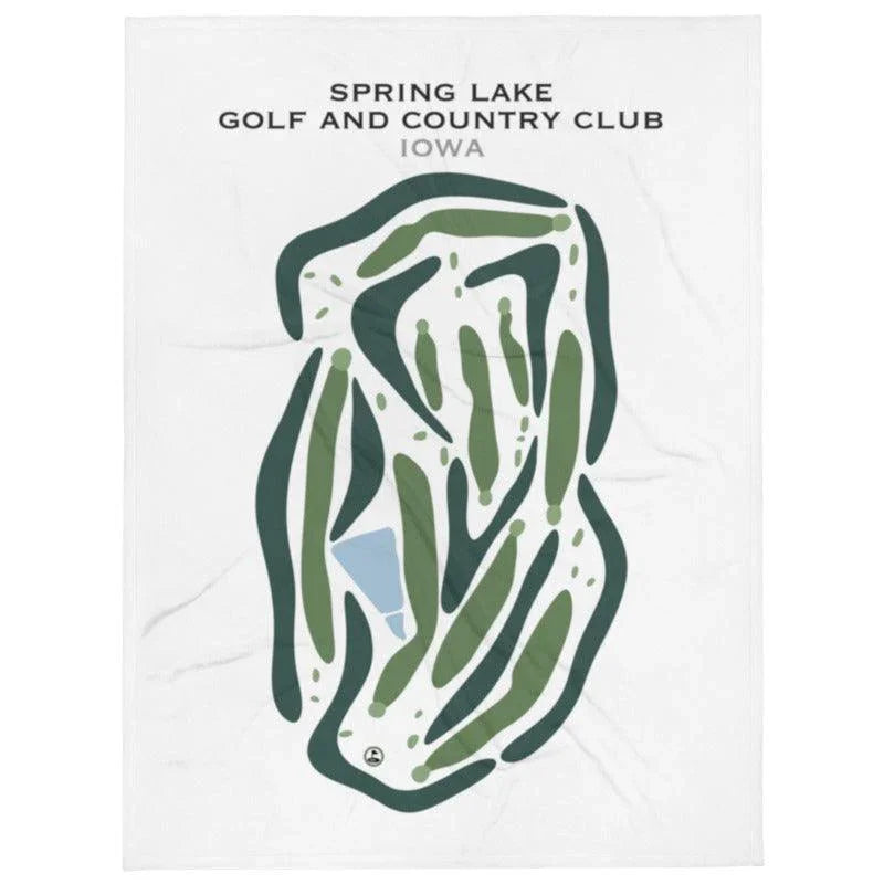Spring Lake Golf & Country Club, Iowa - Printed Golf Courses