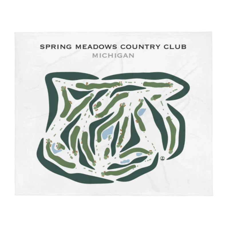 Spring Meadows Country Club, Michigan - Printed Golf Courses