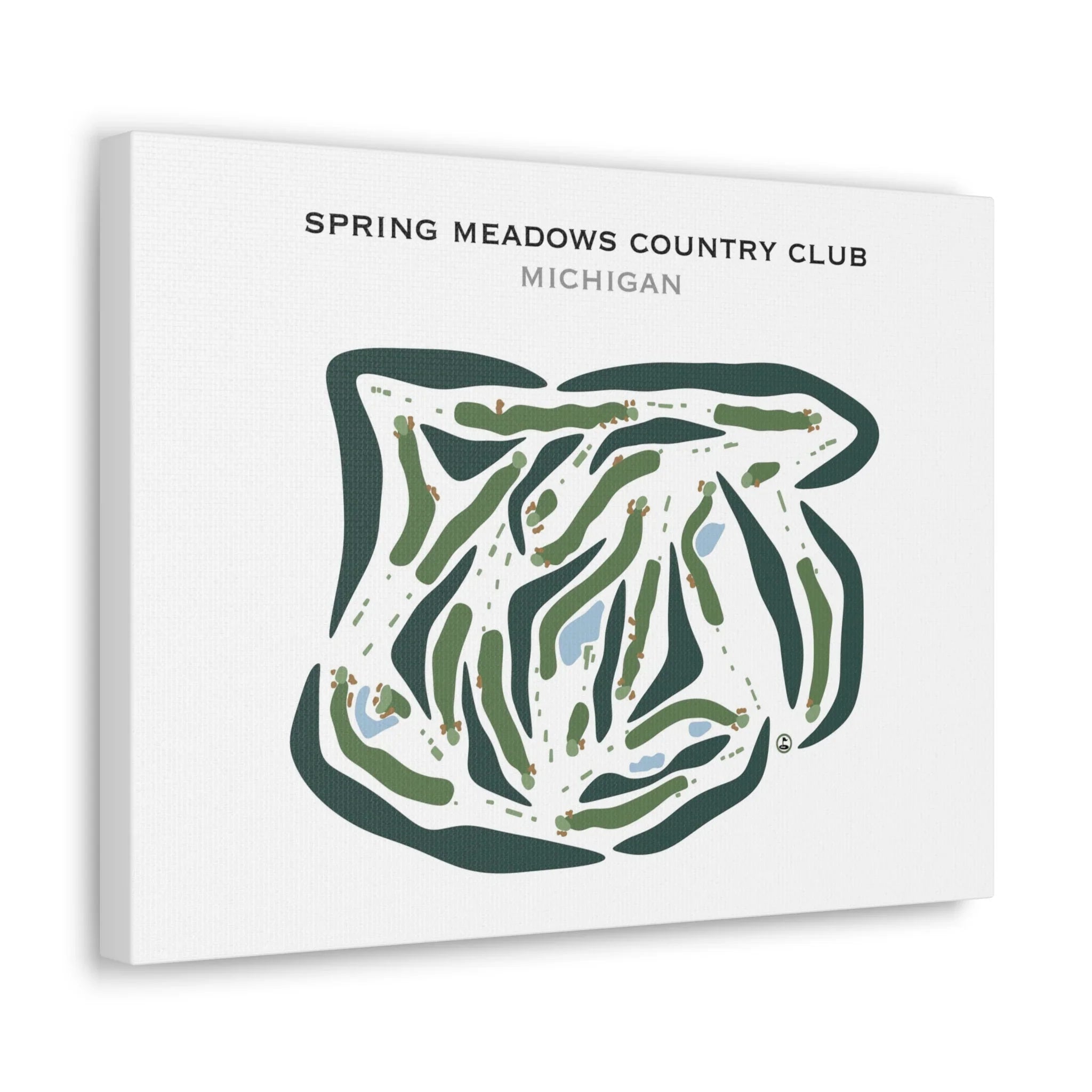 Spring Meadows Country Club, Michigan - Printed Golf Courses