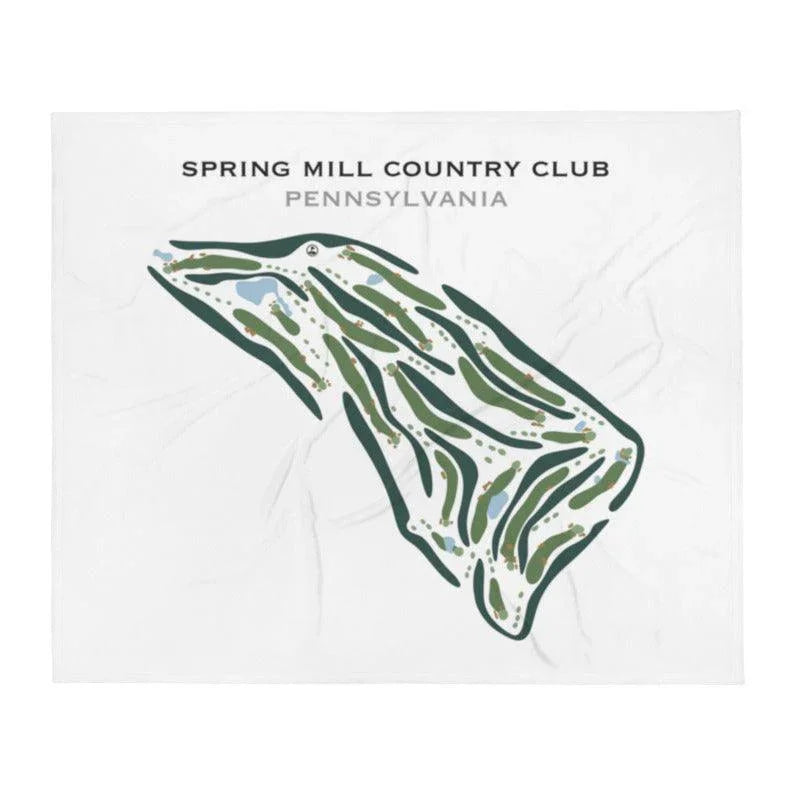 Spring Mill Country Club, Pennsylvania - Printed Golf Courses