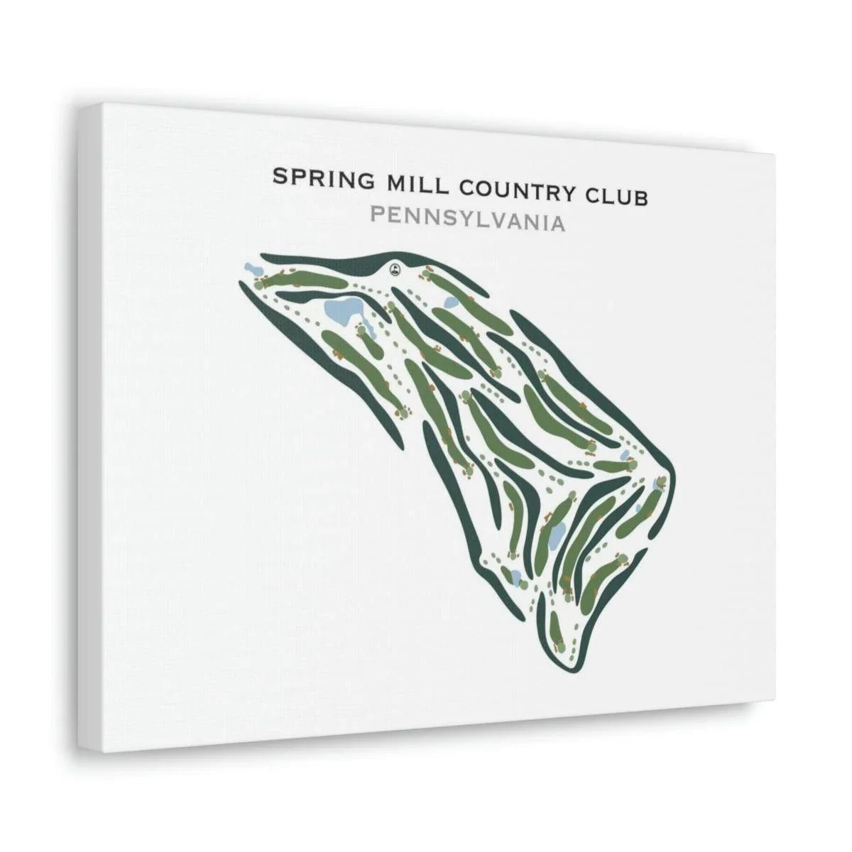 Spring Mill Country Club, Pennsylvania - Printed Golf Courses