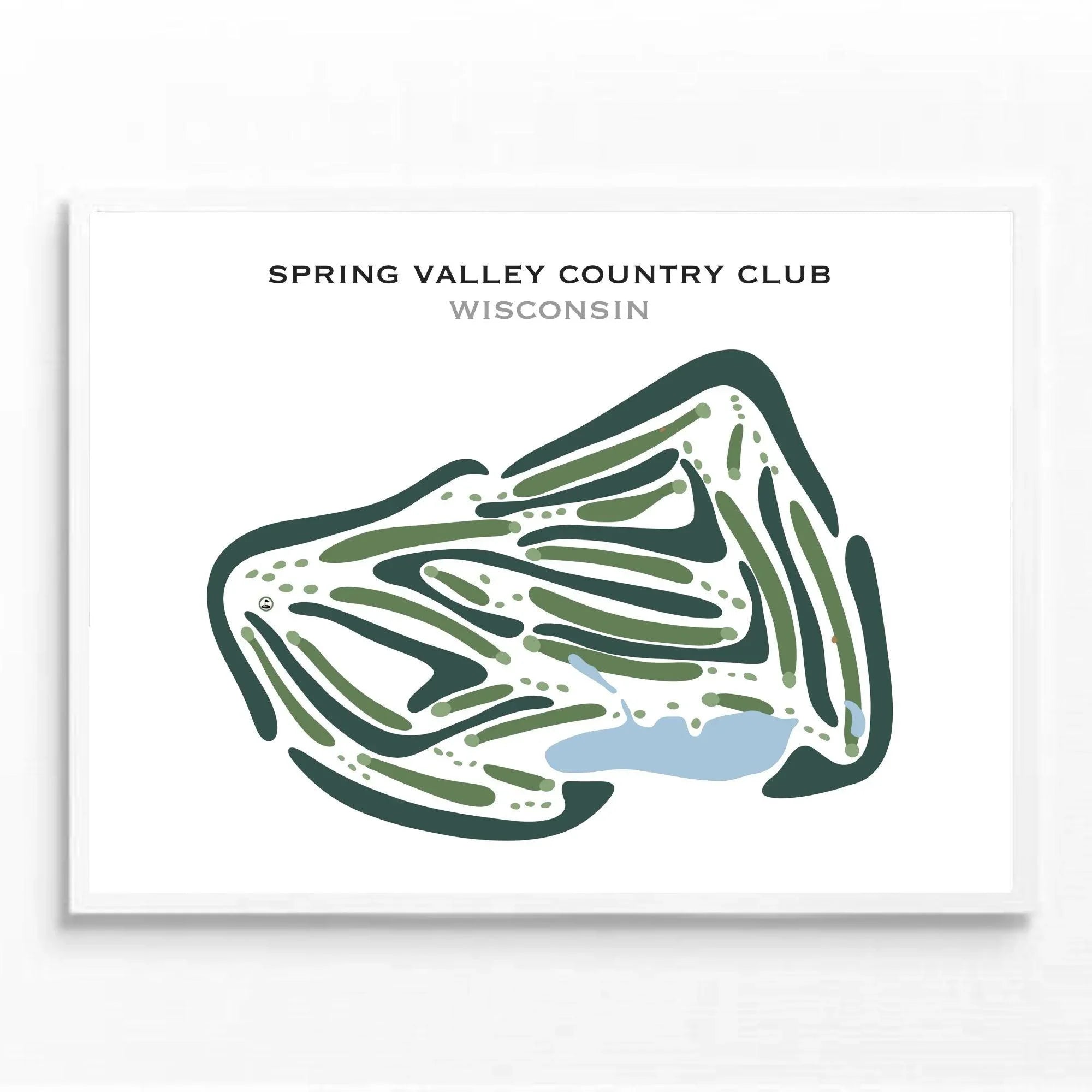 Spring Valley Country Club, Wisconsin - Printed Golf Courses